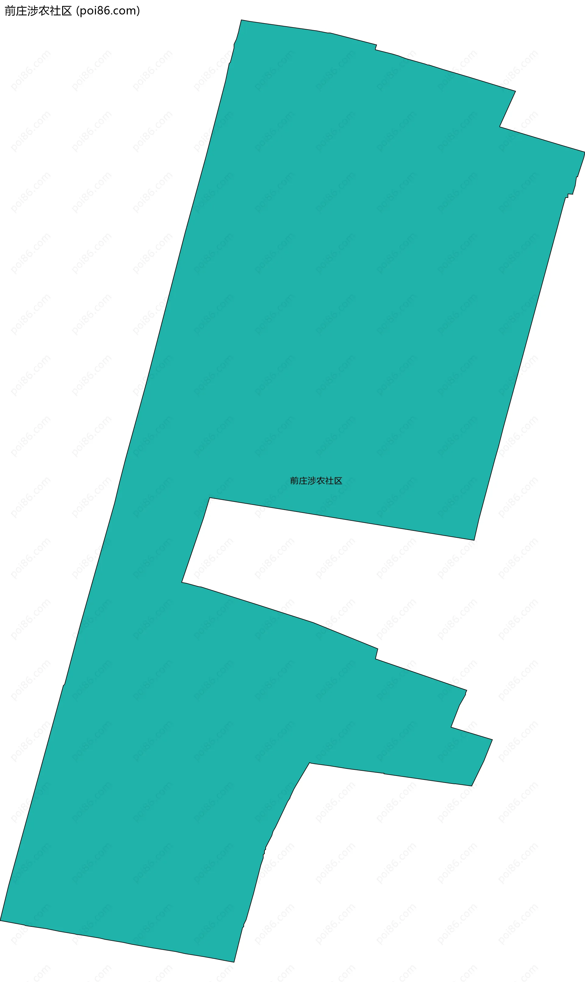 前庄涉农社区边界地图