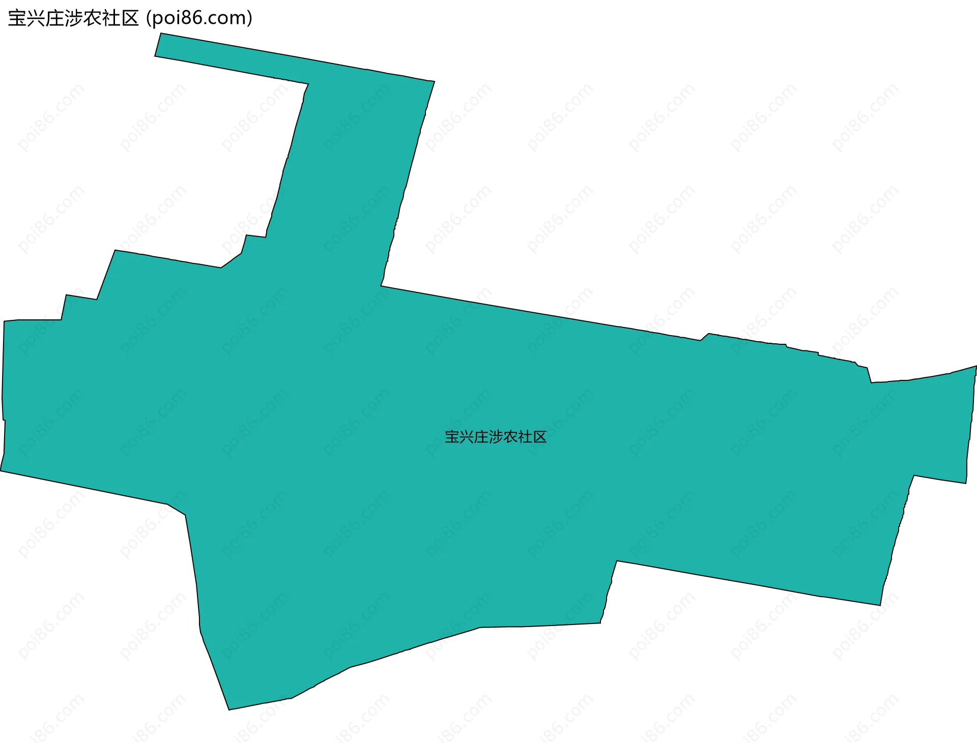 宝兴庄涉农社区边界地图