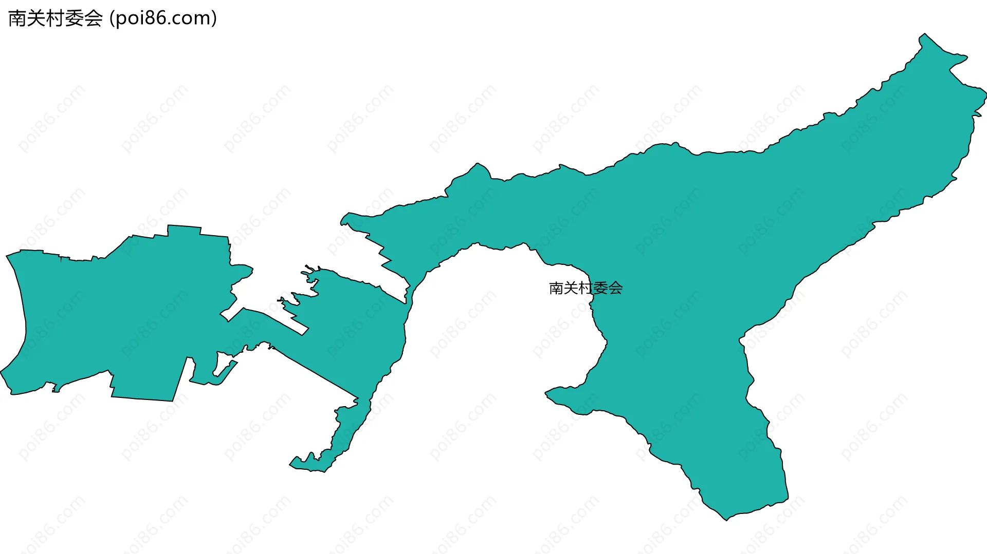 南关村委会边界地图