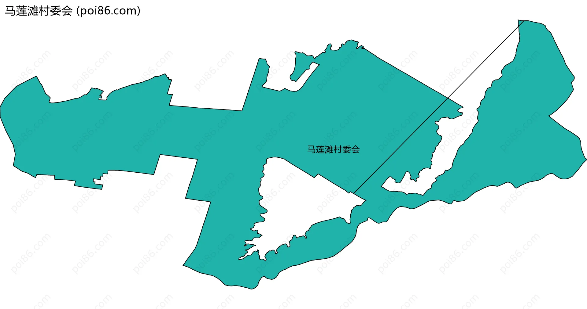 马莲滩村委会边界地图
