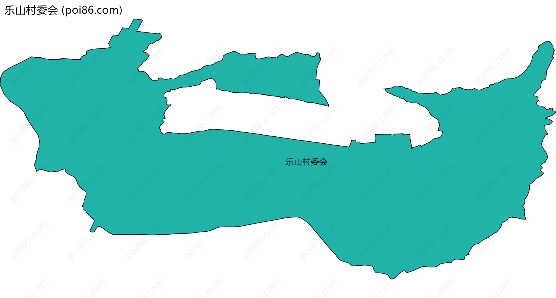 乐山村委会边界地图