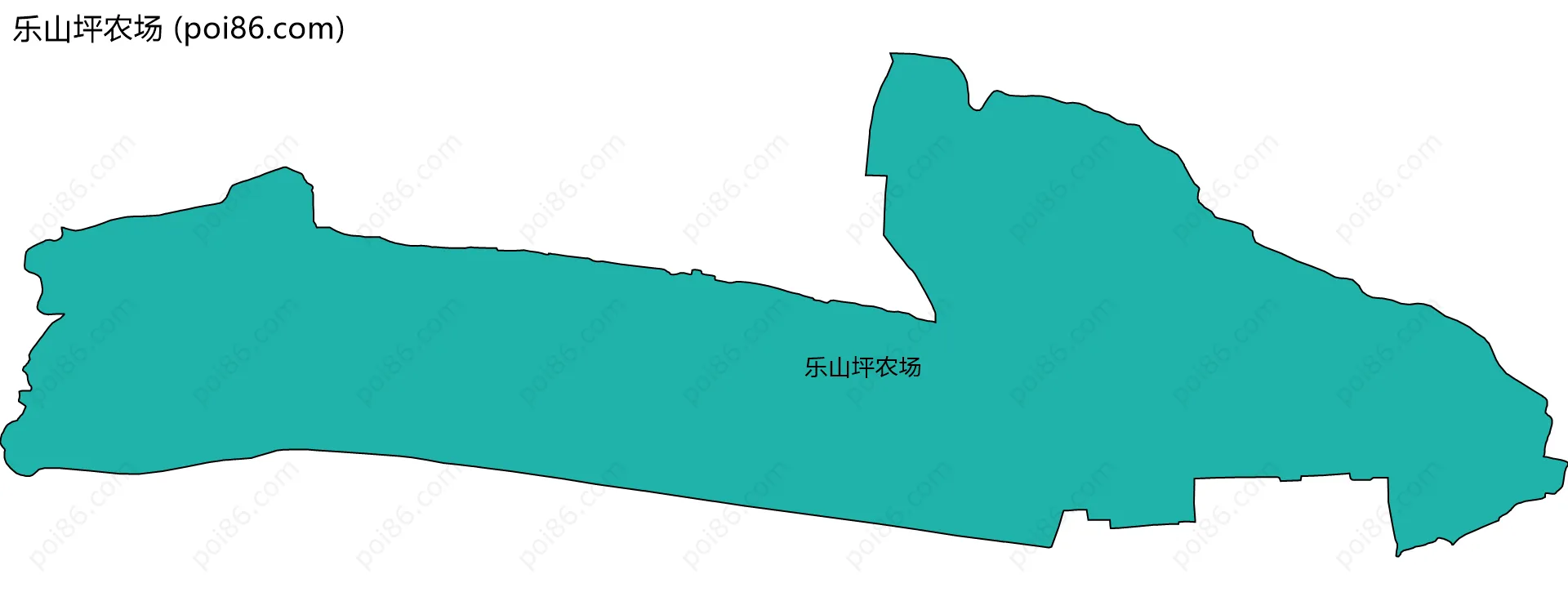 乐山坪农场边界地图