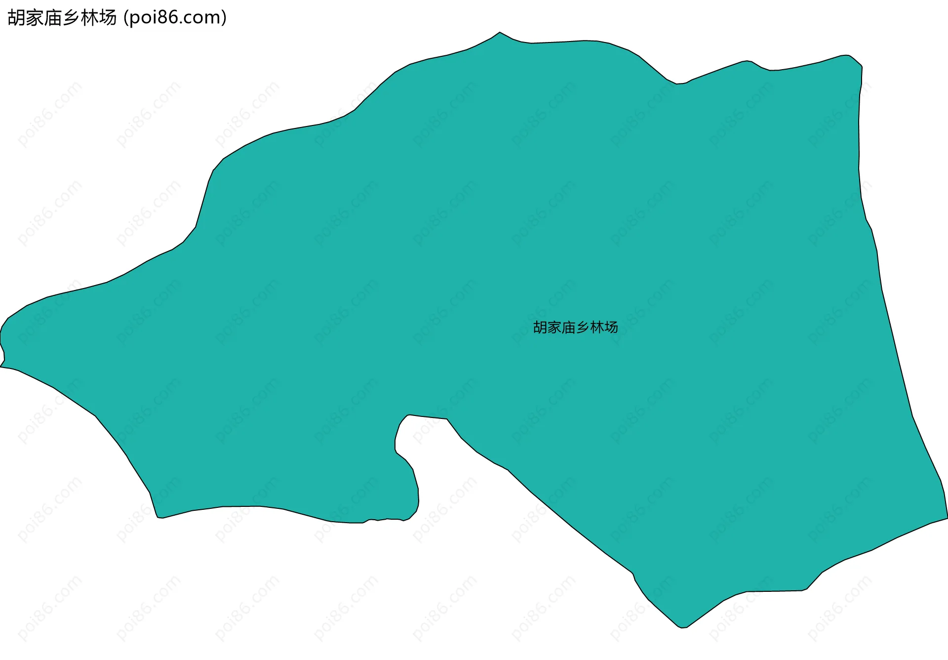 胡家庙乡林场边界地图