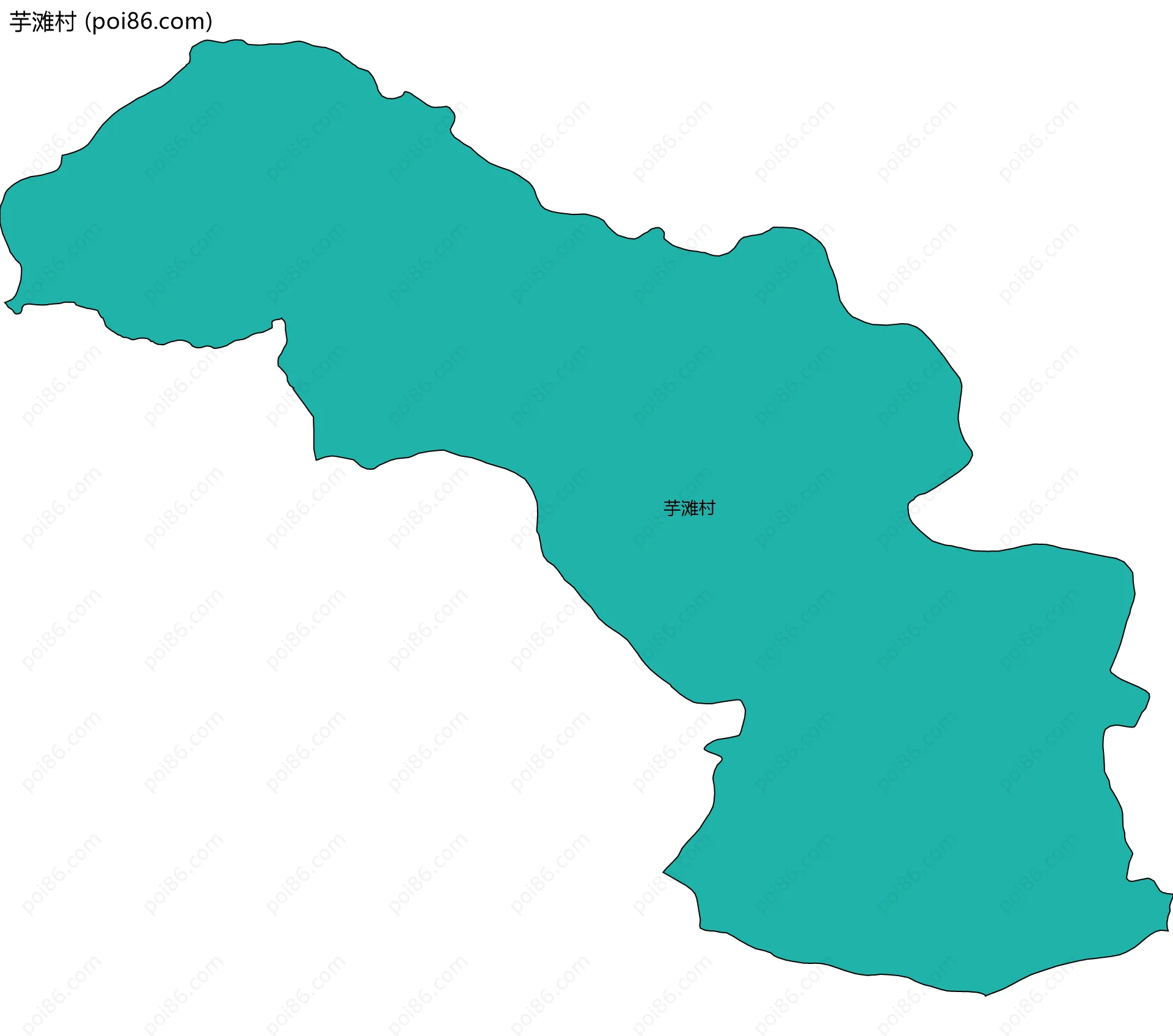 芋滩村边界地图