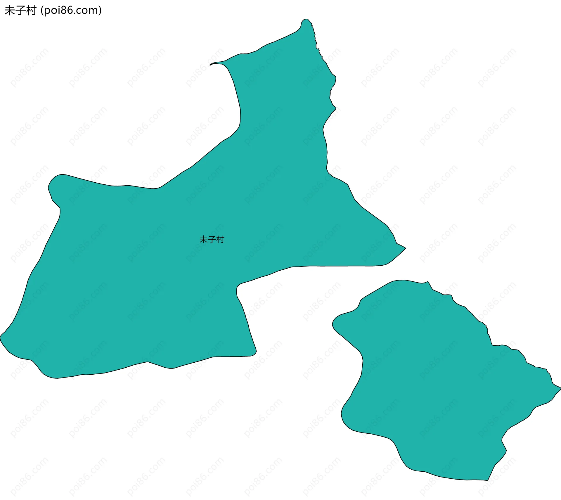 未子村边界地图