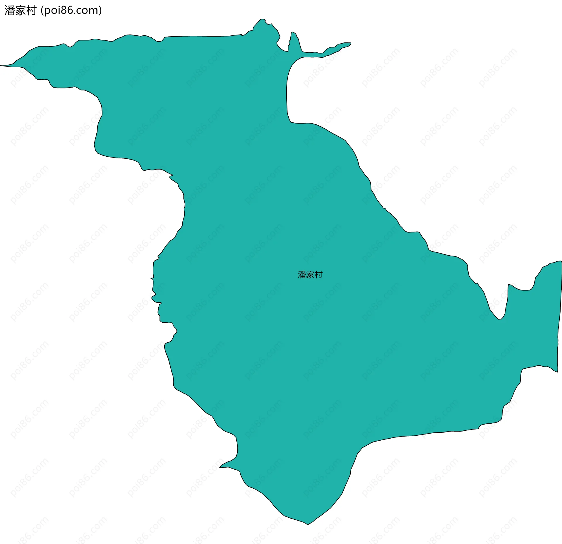 潘家村边界地图