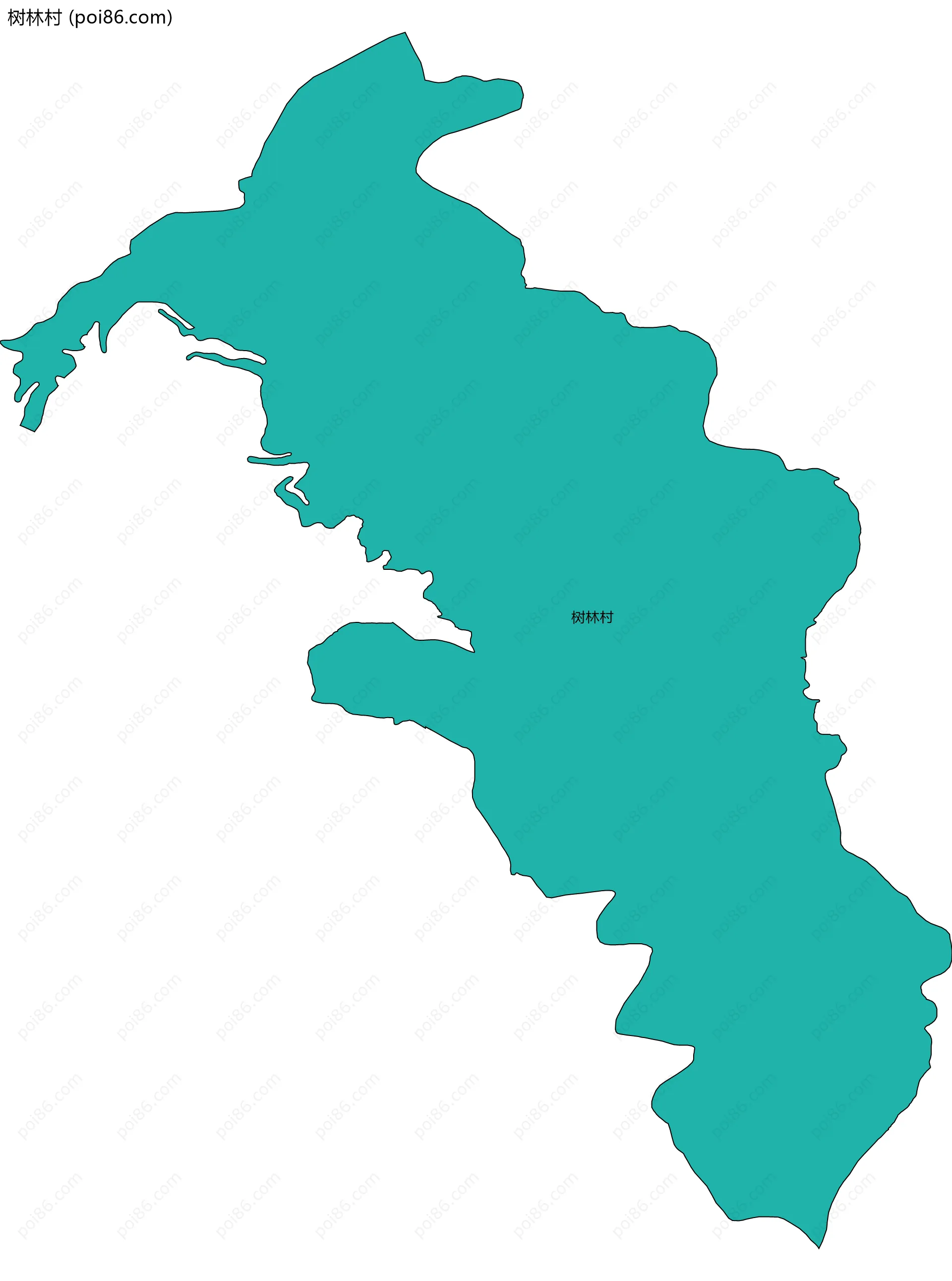 树林村边界地图