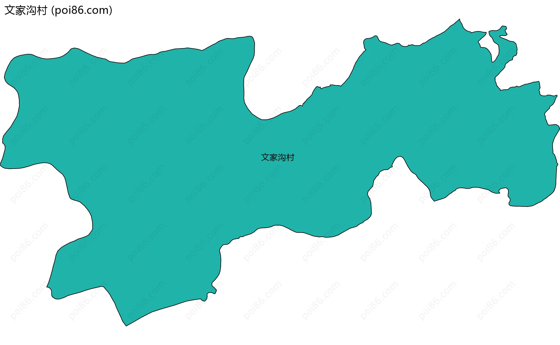 文家沟村边界地图