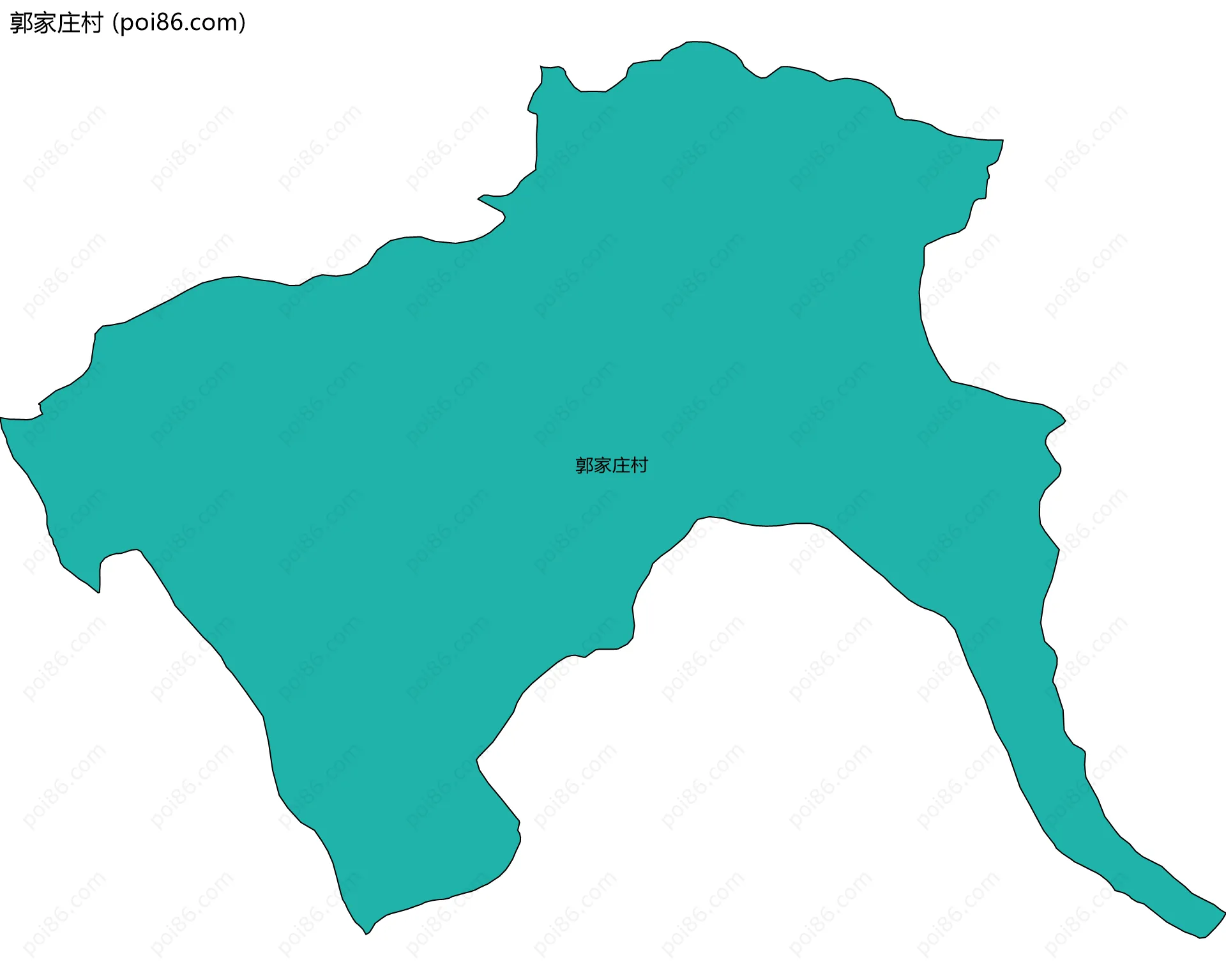 郭家庄村边界地图