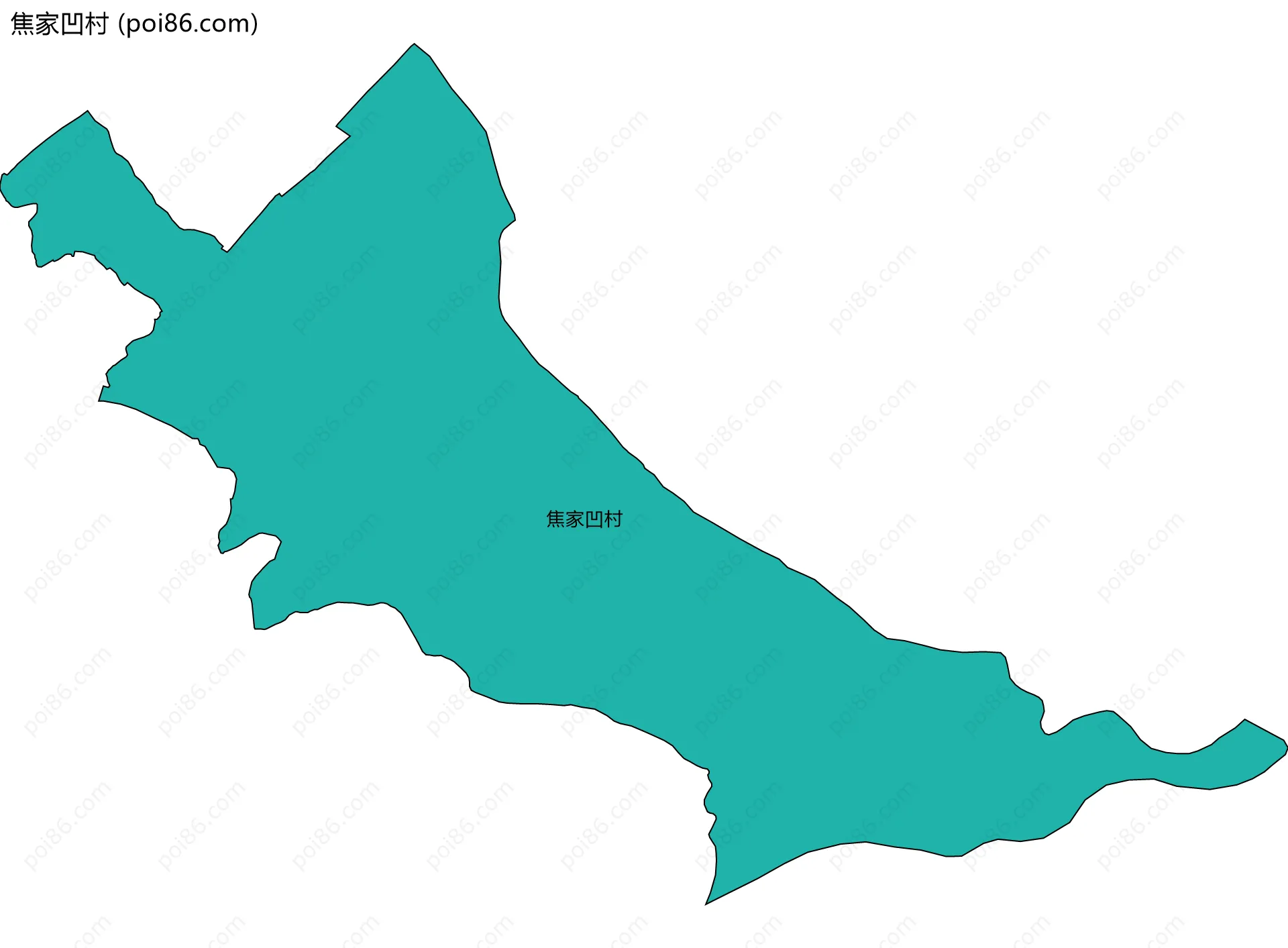 焦家凹村边界地图