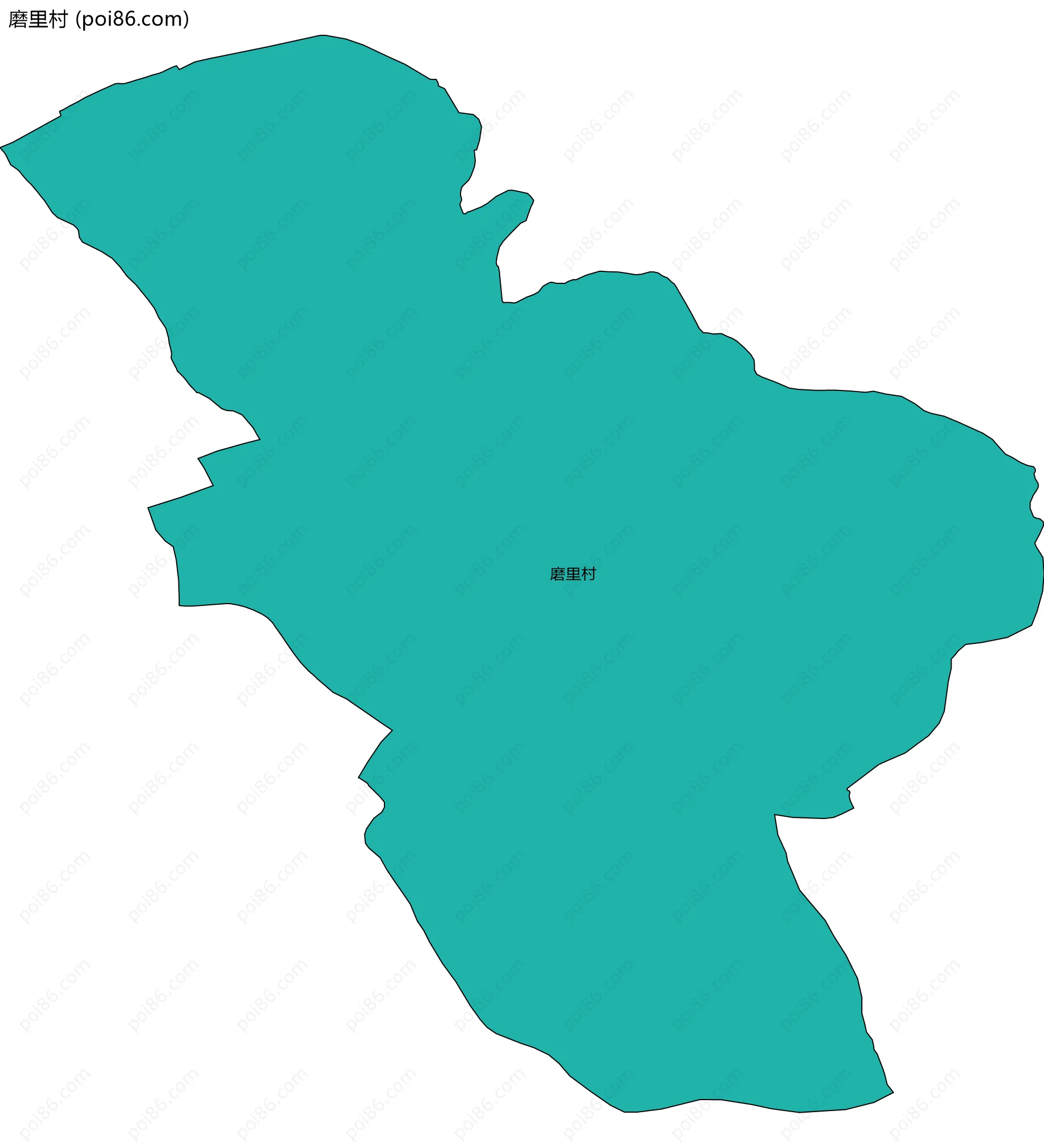 磨里村边界地图