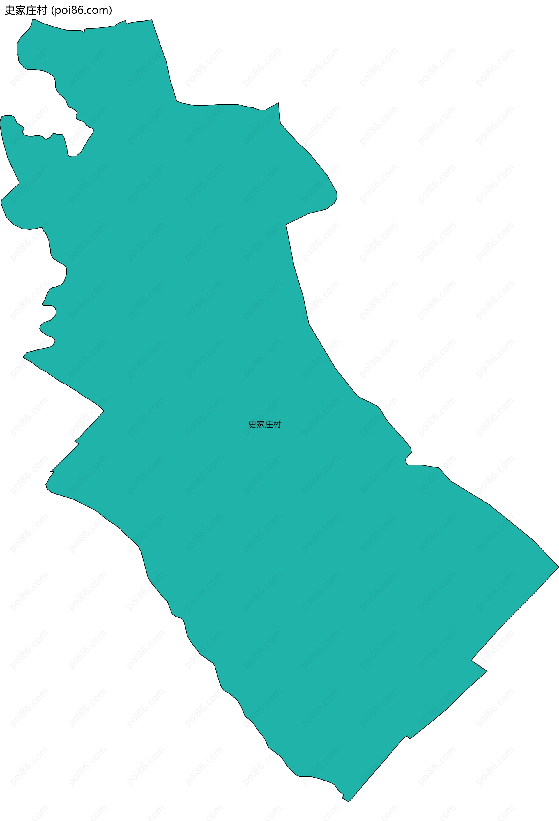 史家庄村边界地图
