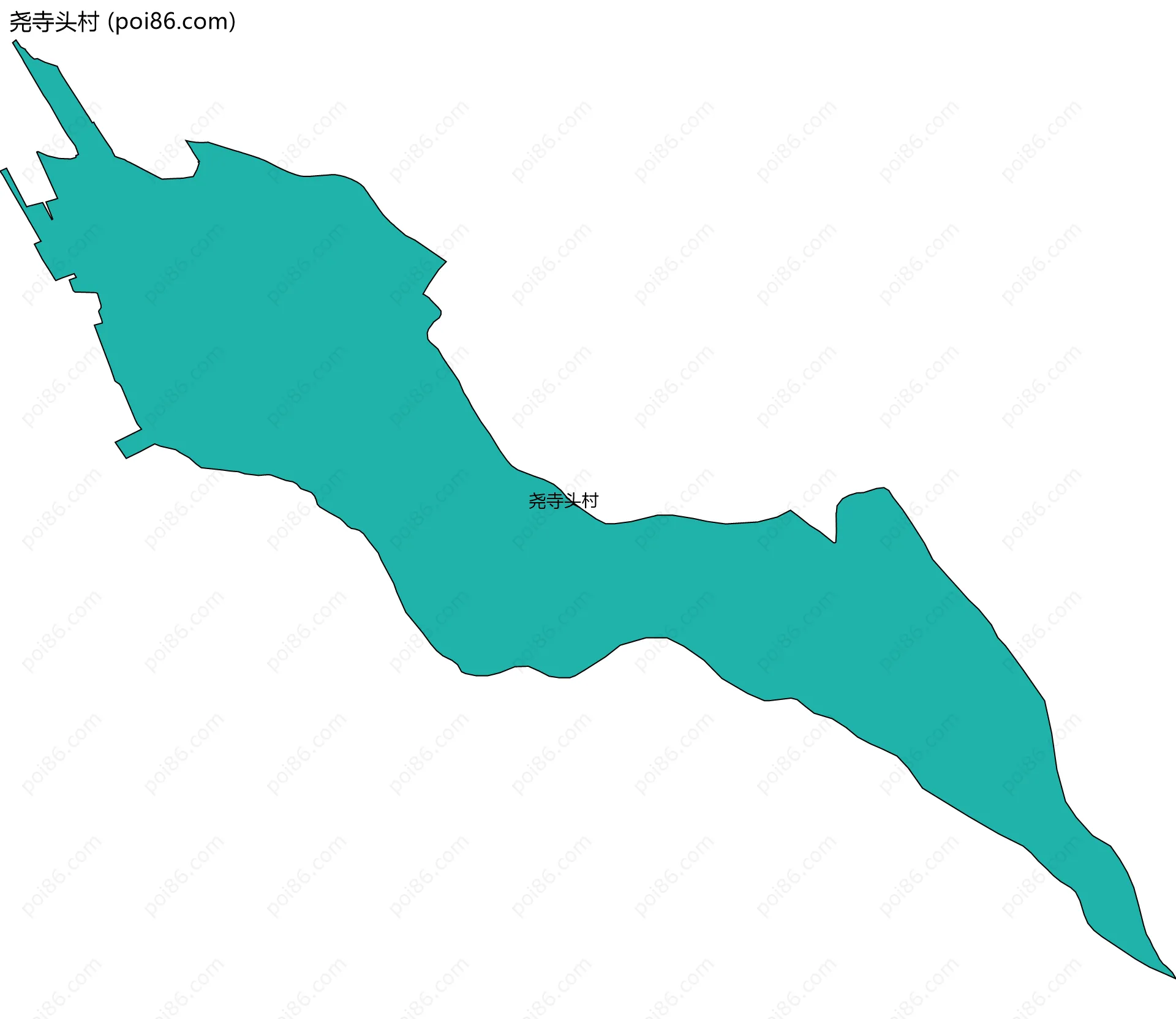 尧寺头村边界地图