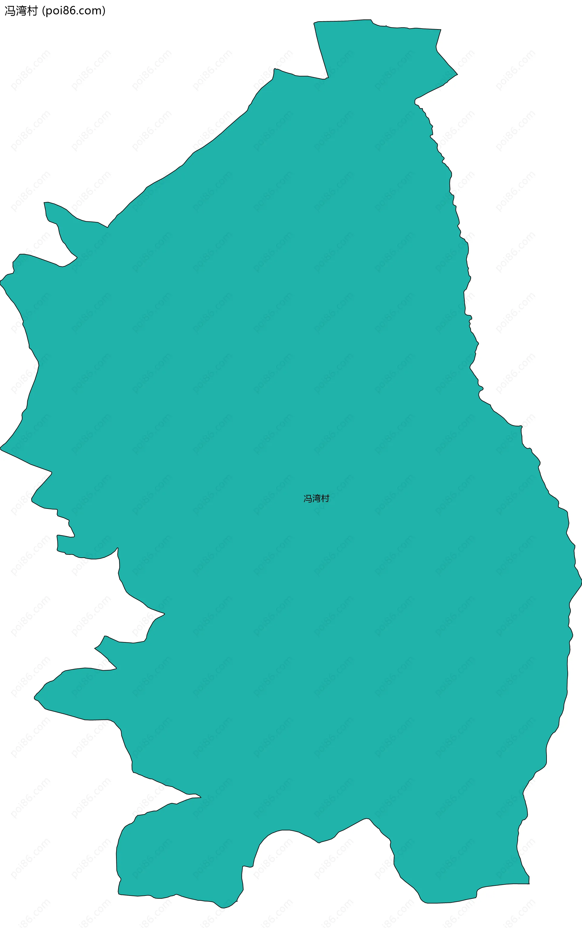 冯湾村边界地图