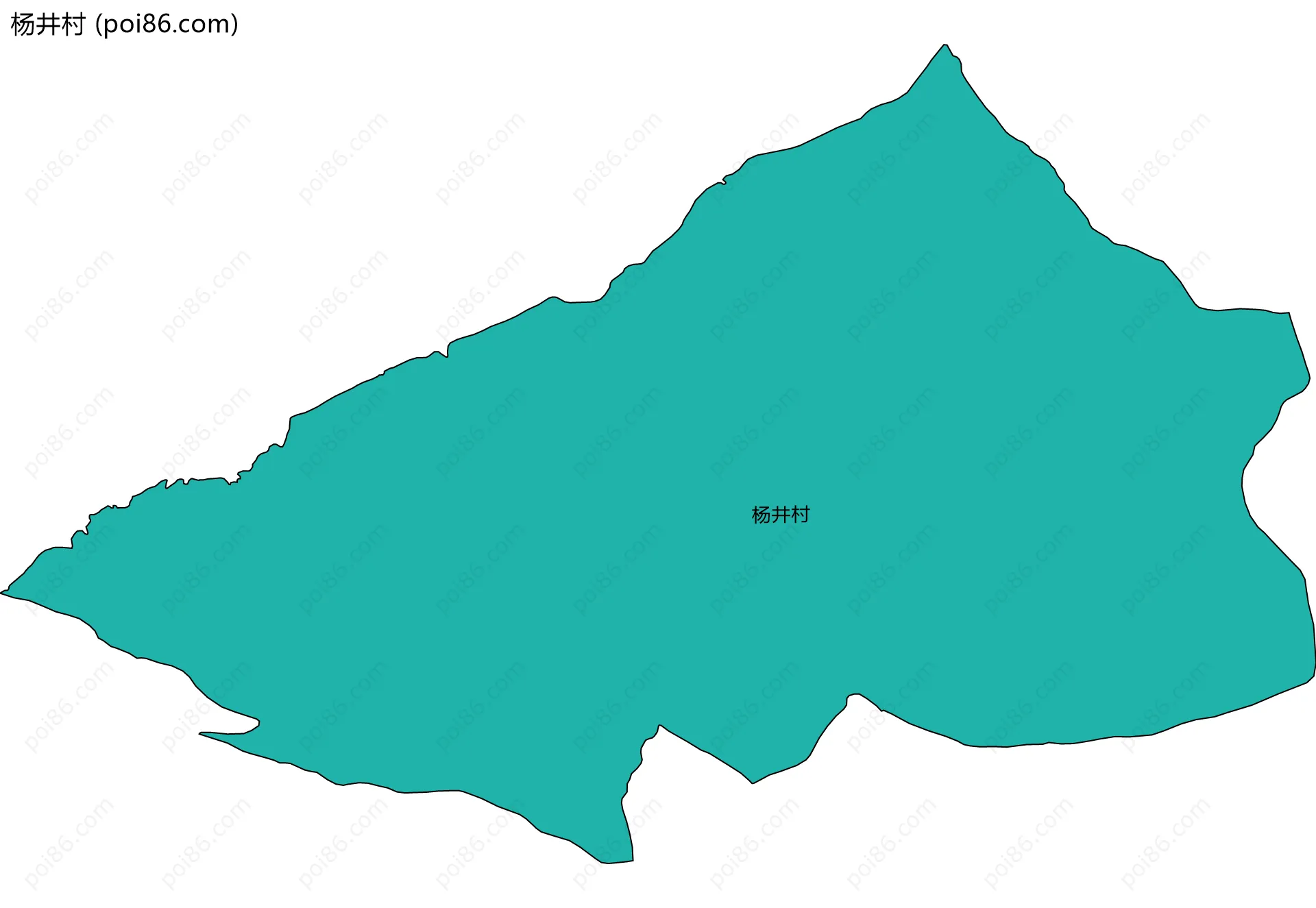 杨井村边界地图
