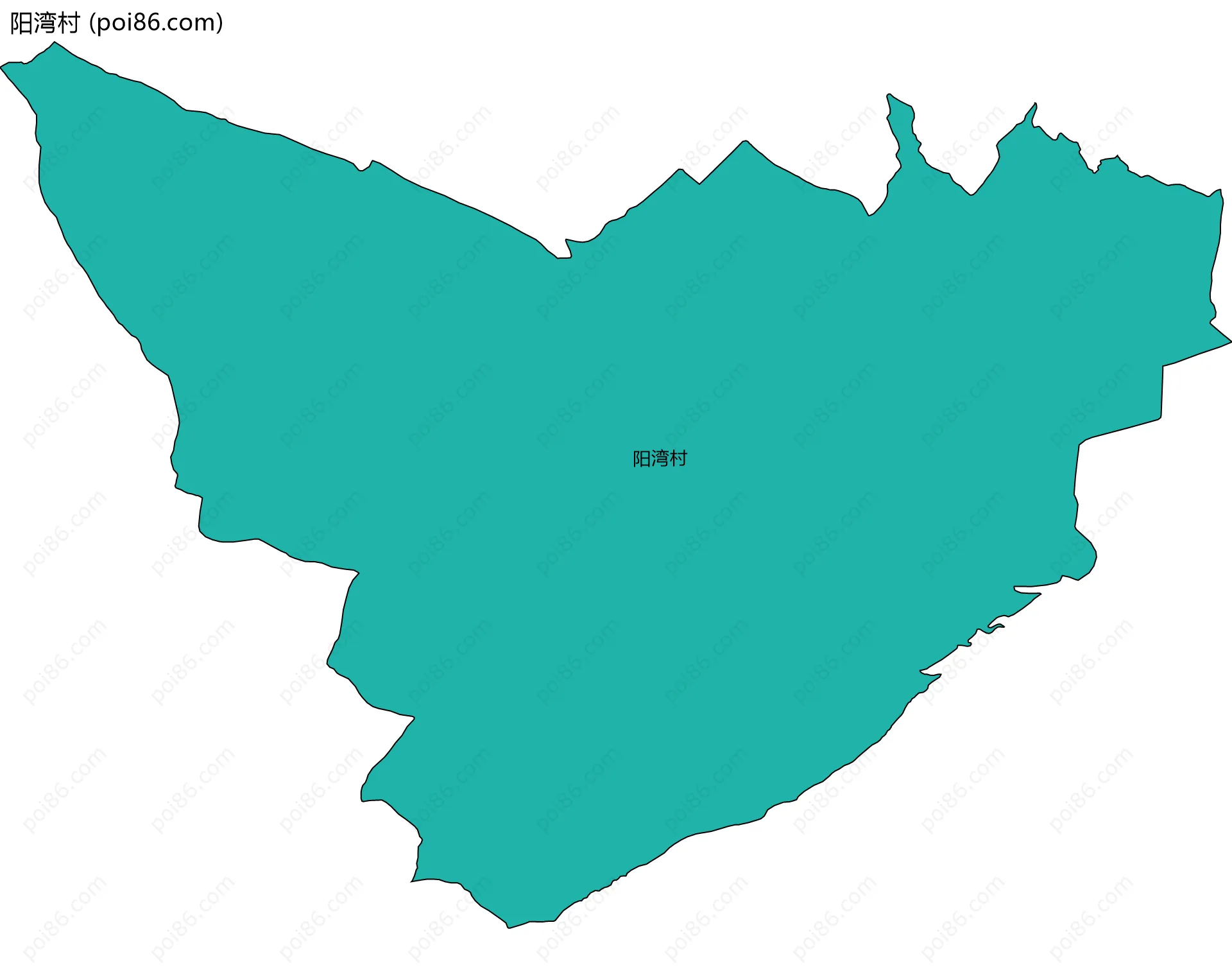 阳湾村边界地图