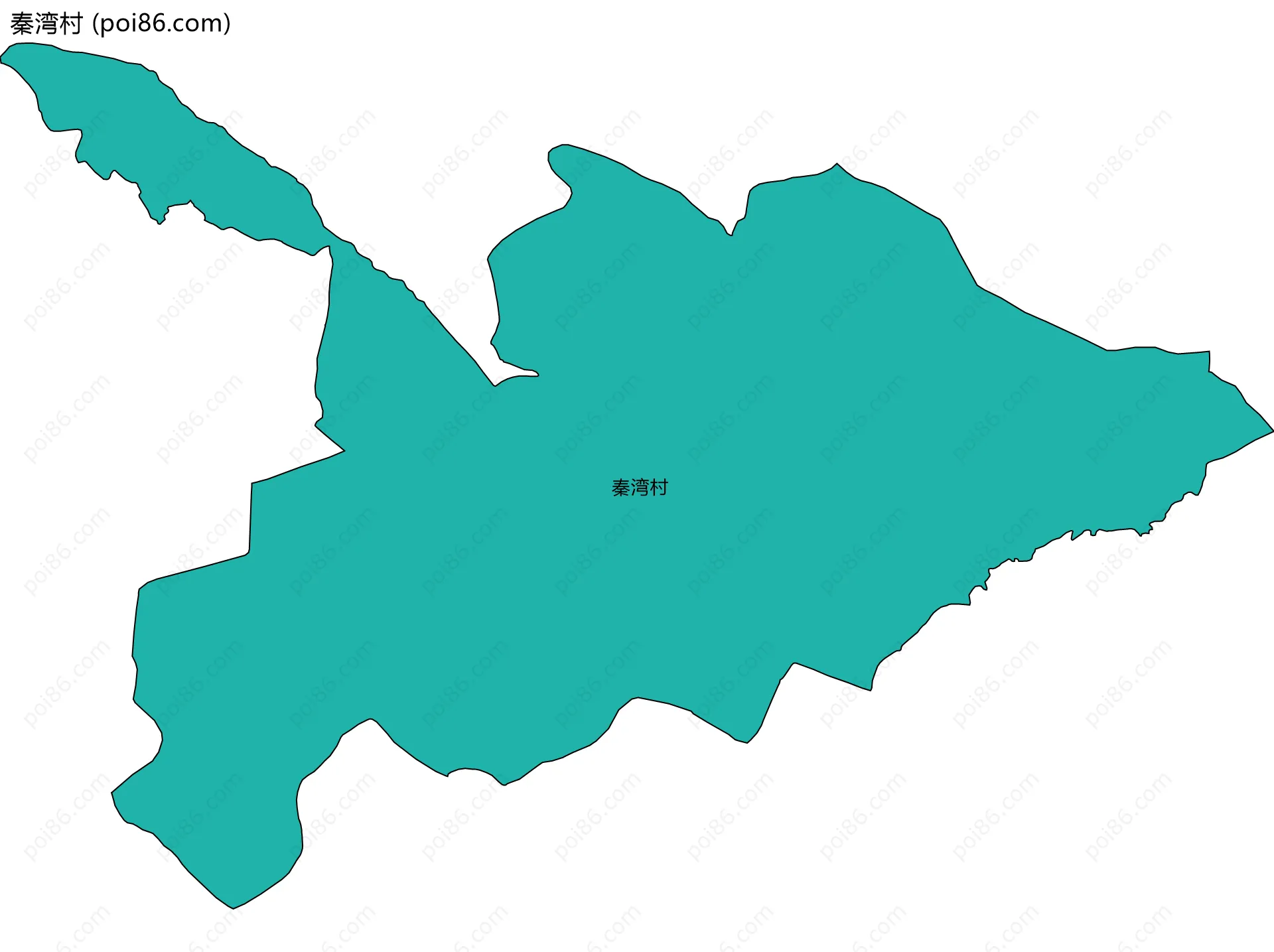 秦湾村边界地图