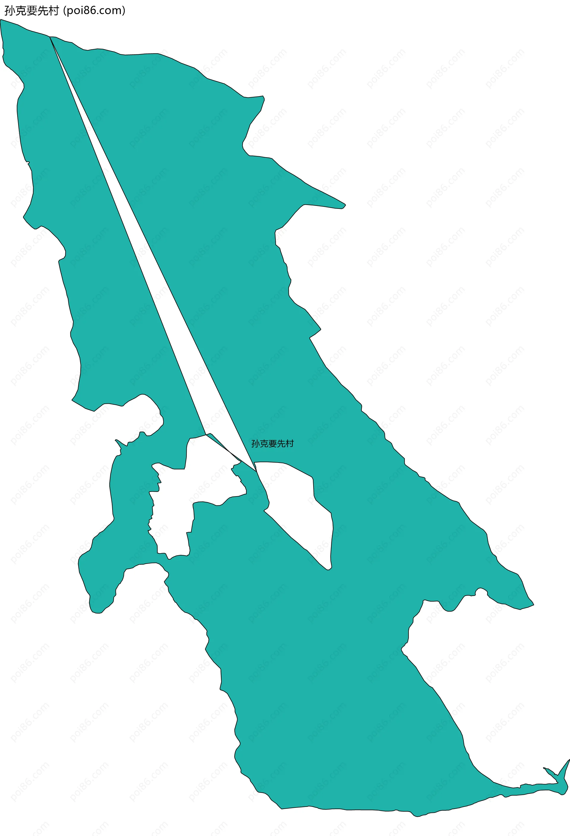 孙克要先村边界地图