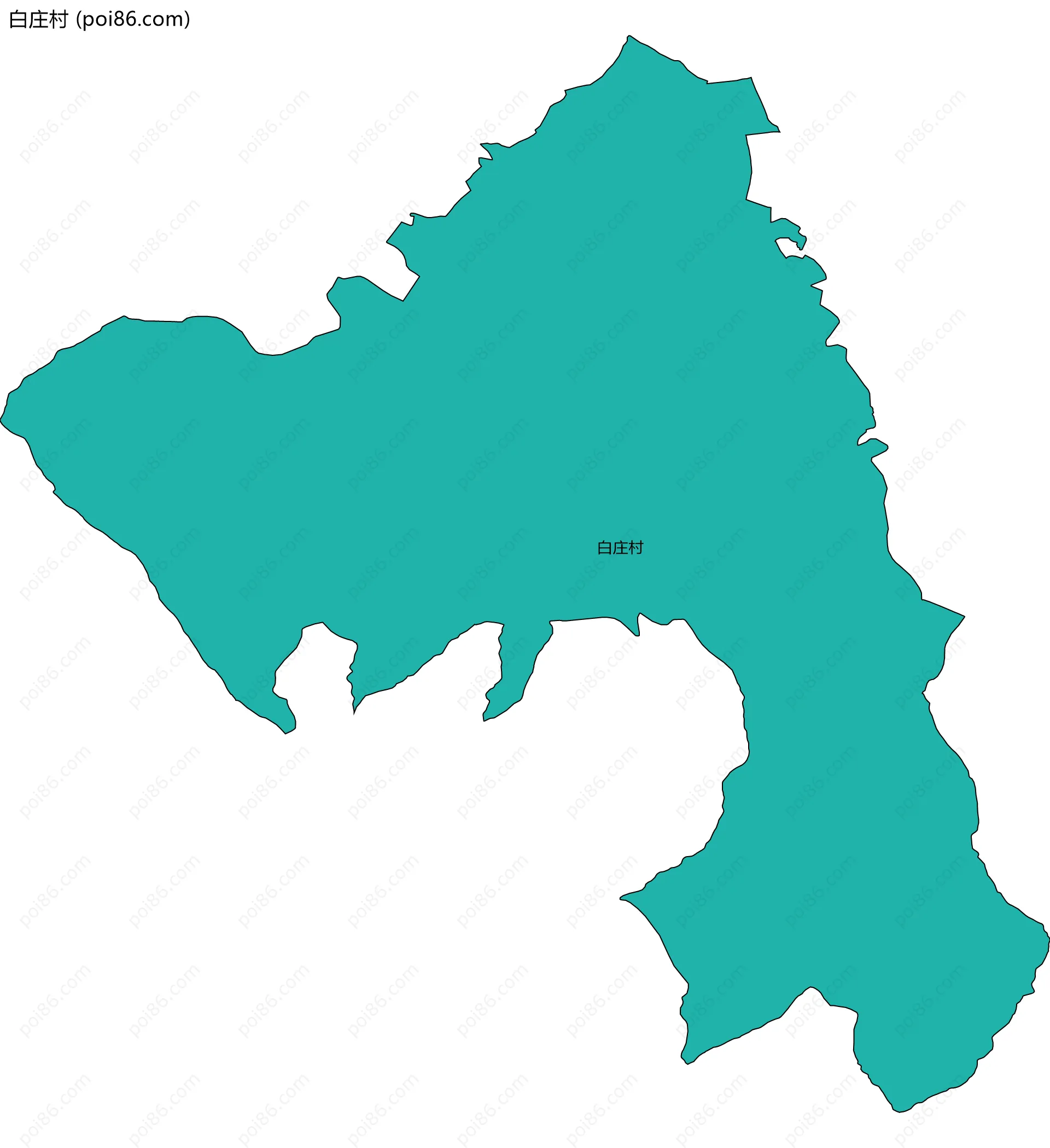 白庄村边界地图