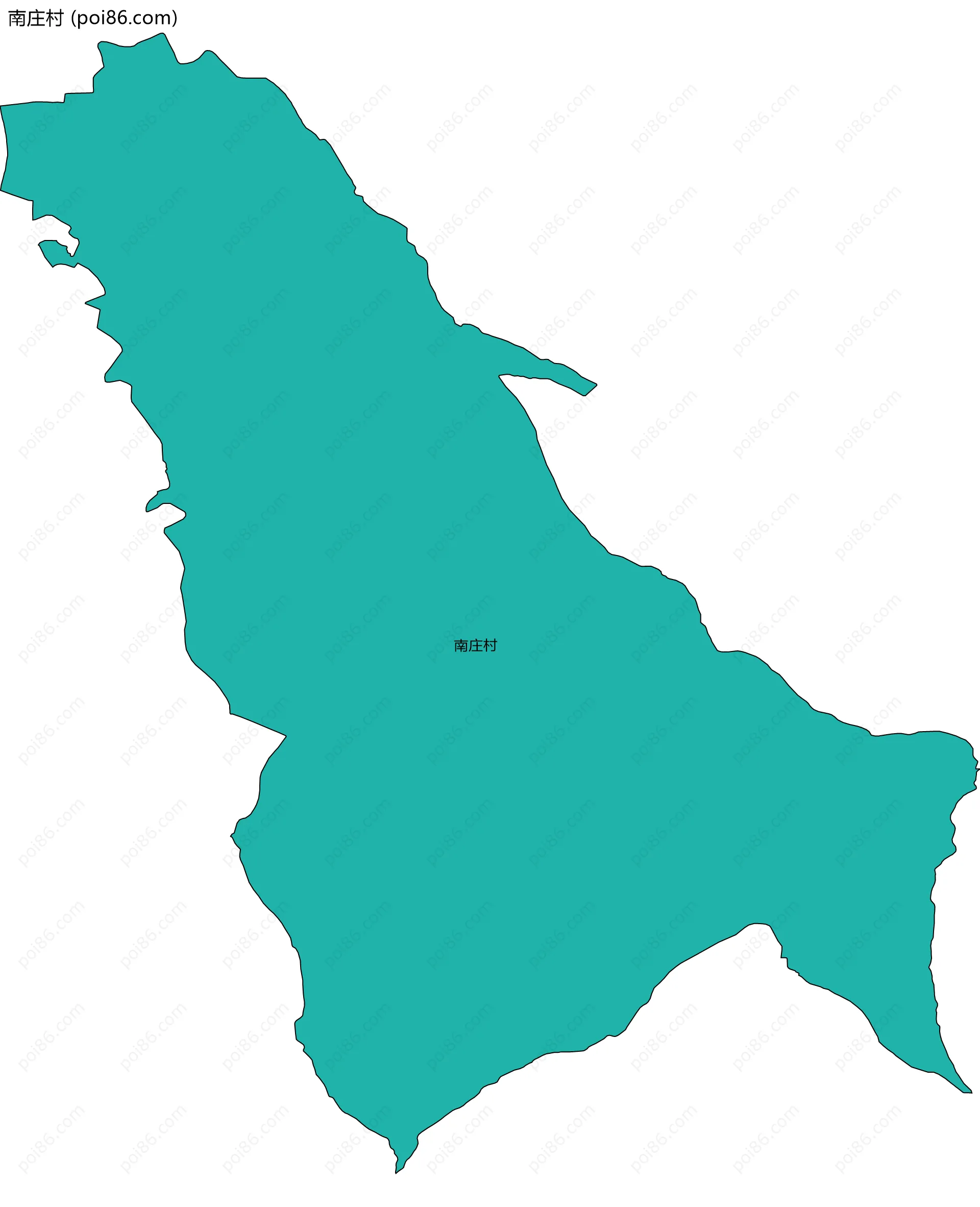 南庄村边界地图