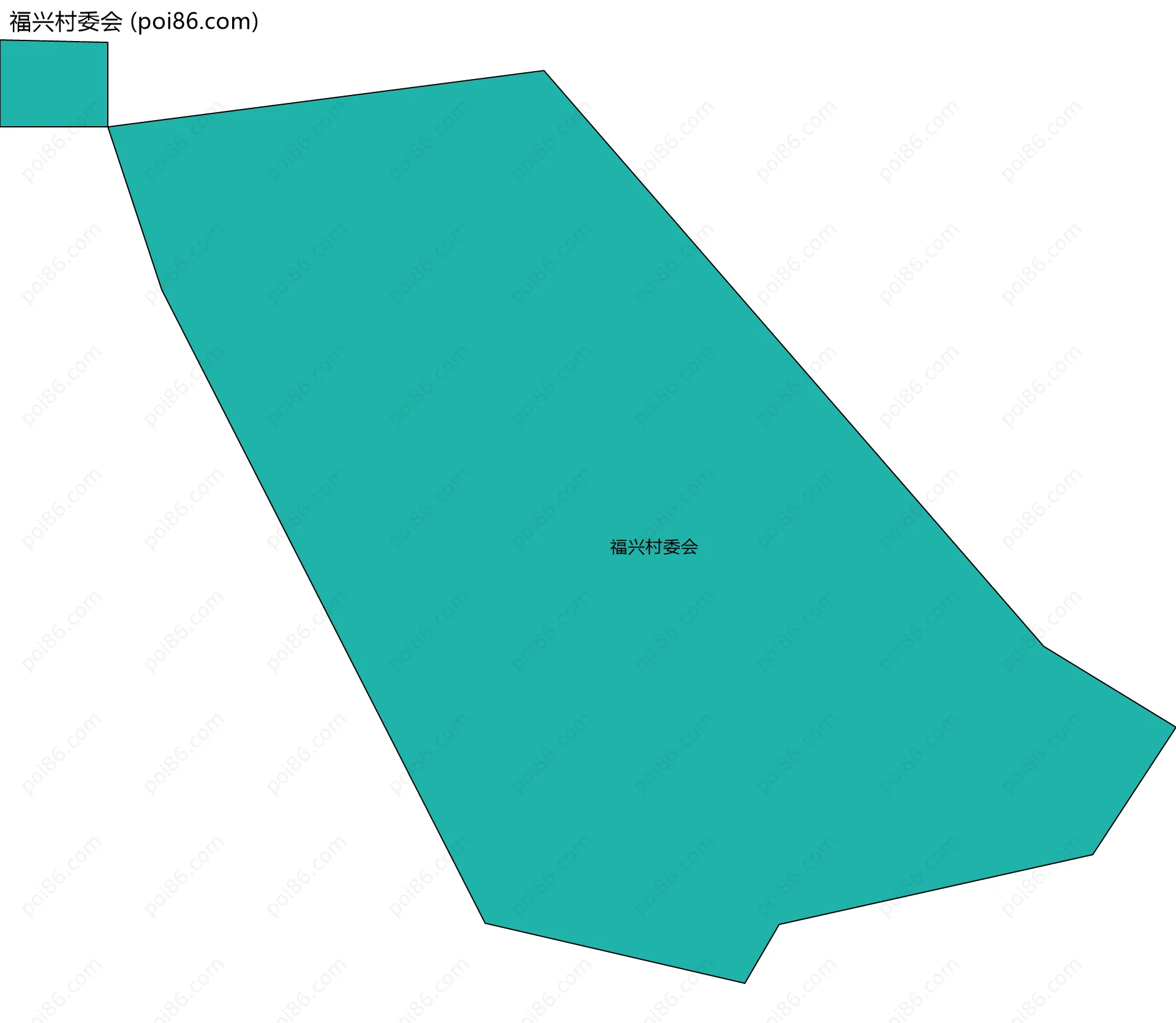 福兴村委会边界地图