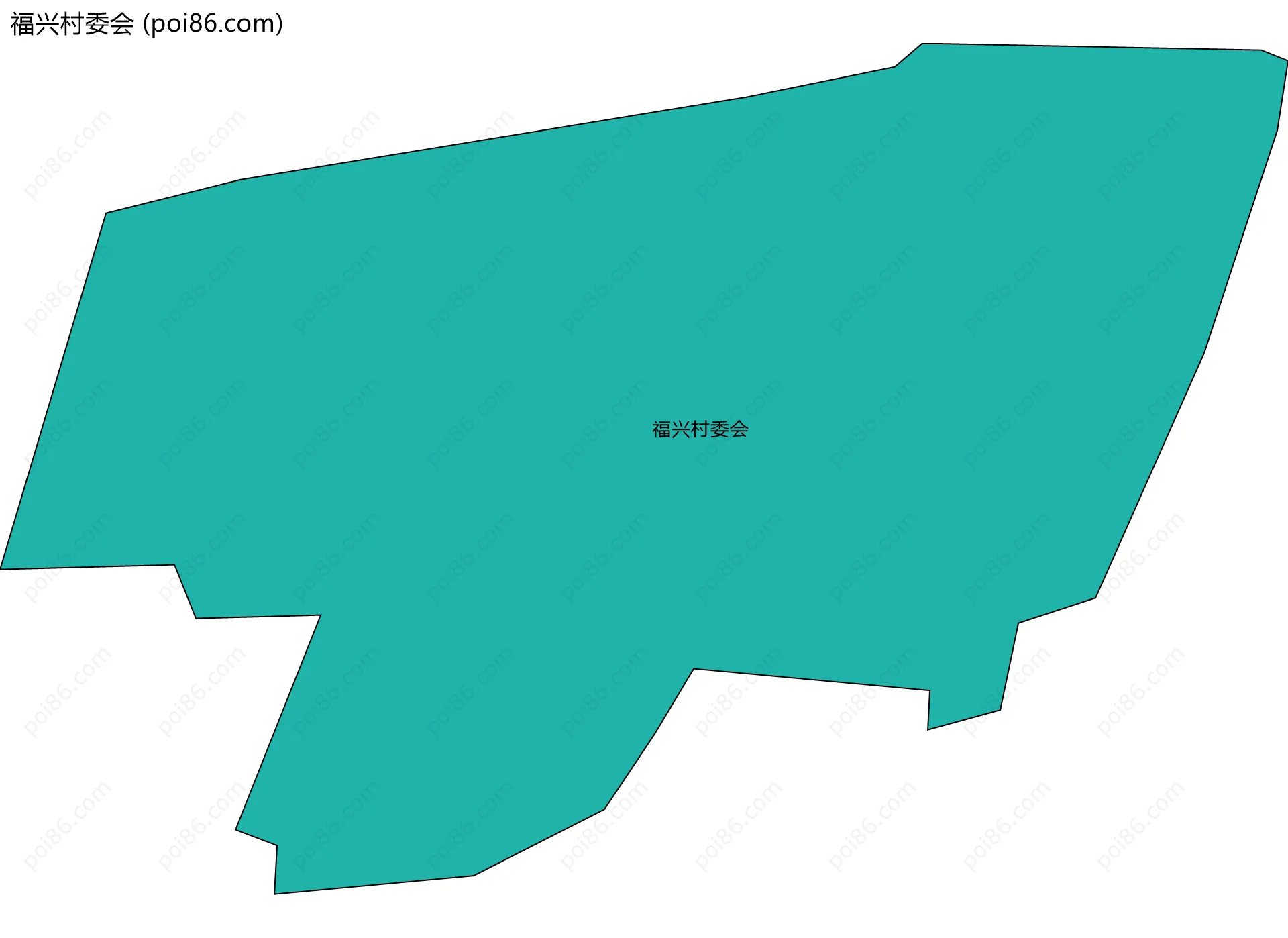 福兴村委会边界地图