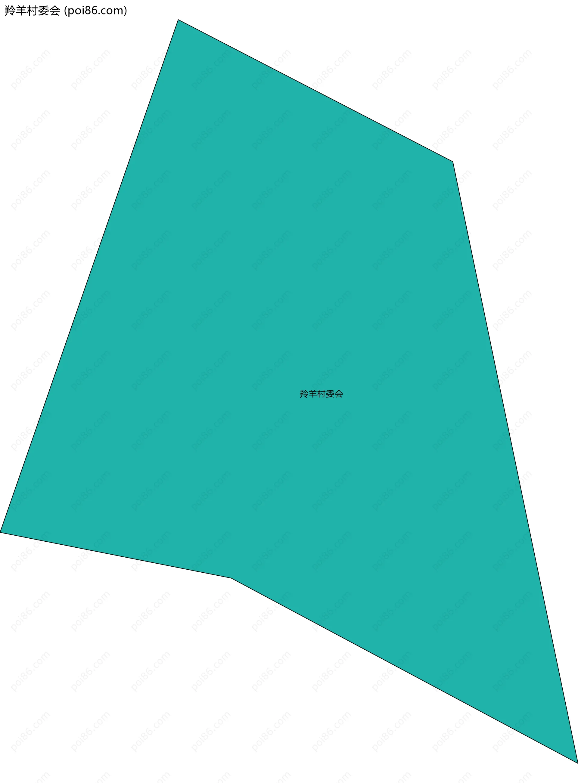 羚羊村委会边界地图