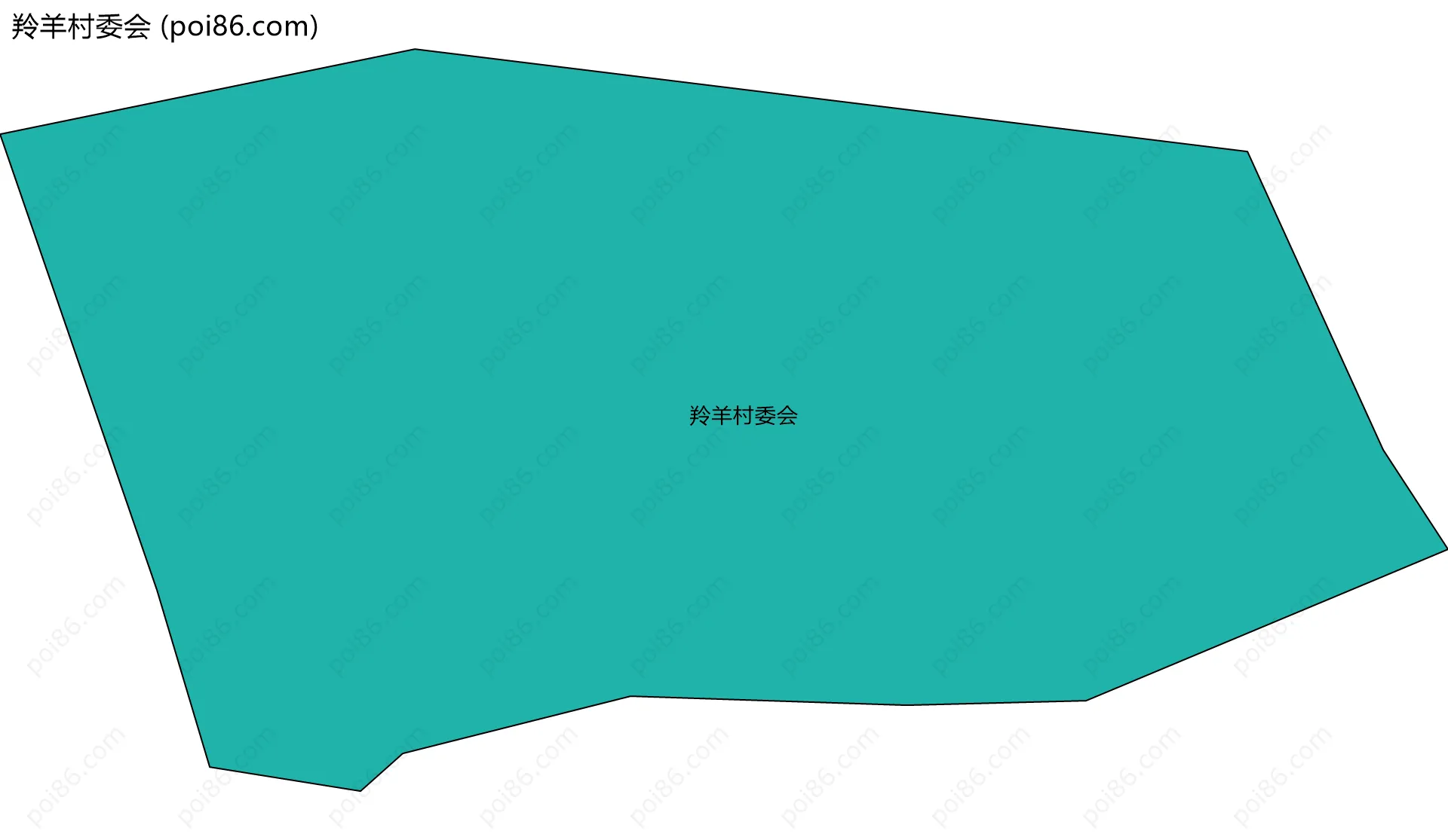 羚羊村委会边界地图
