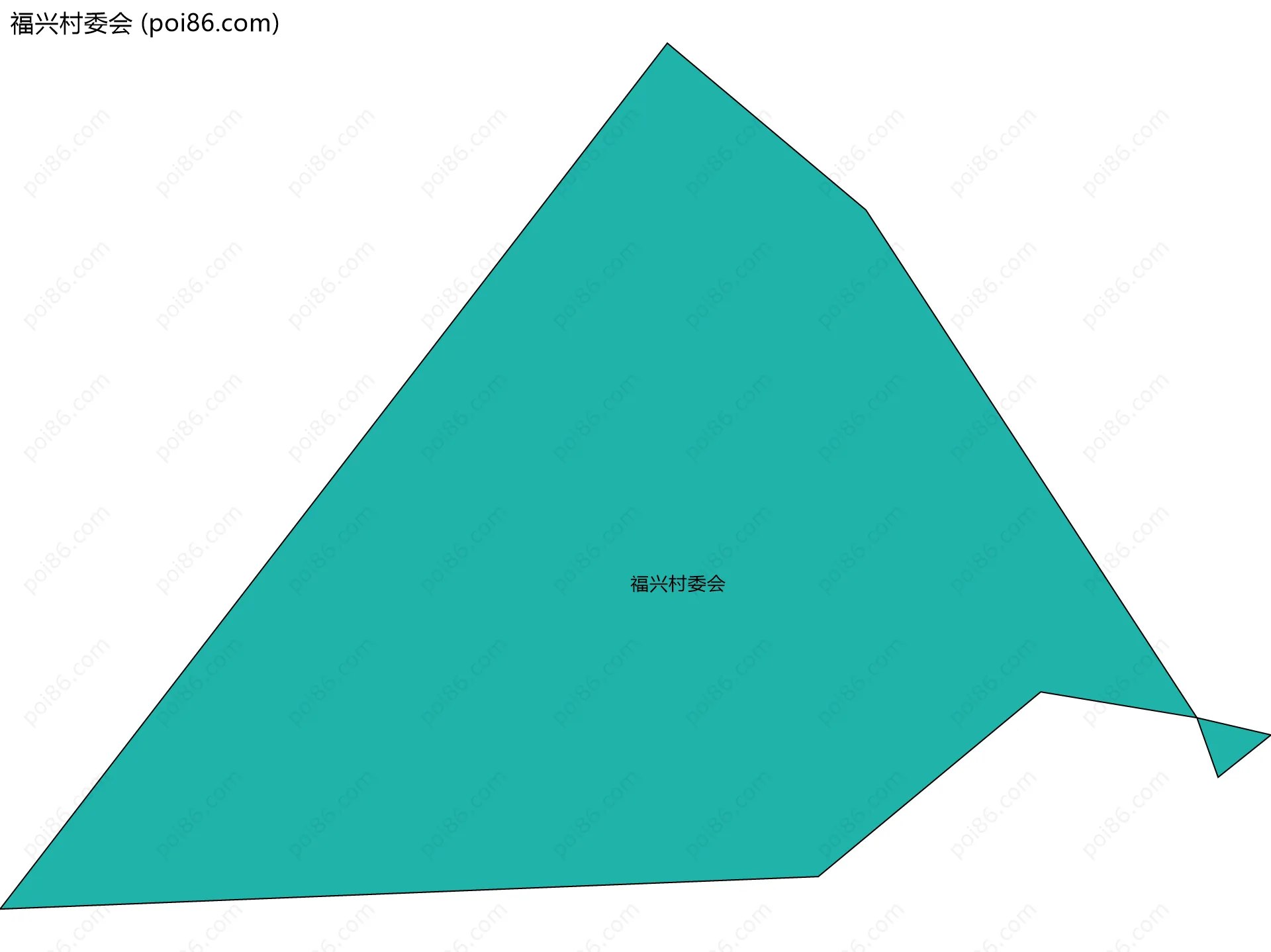 福兴村委会边界地图