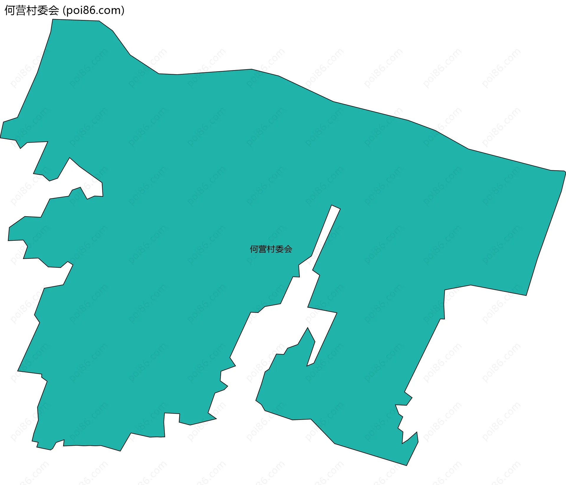 何营村委会边界地图