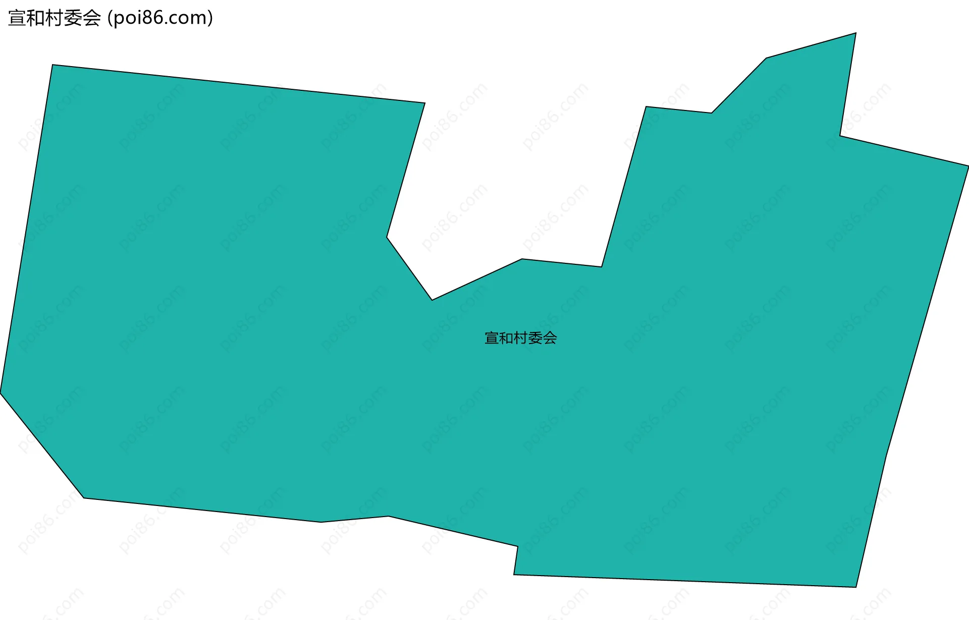 宣和村委会边界地图