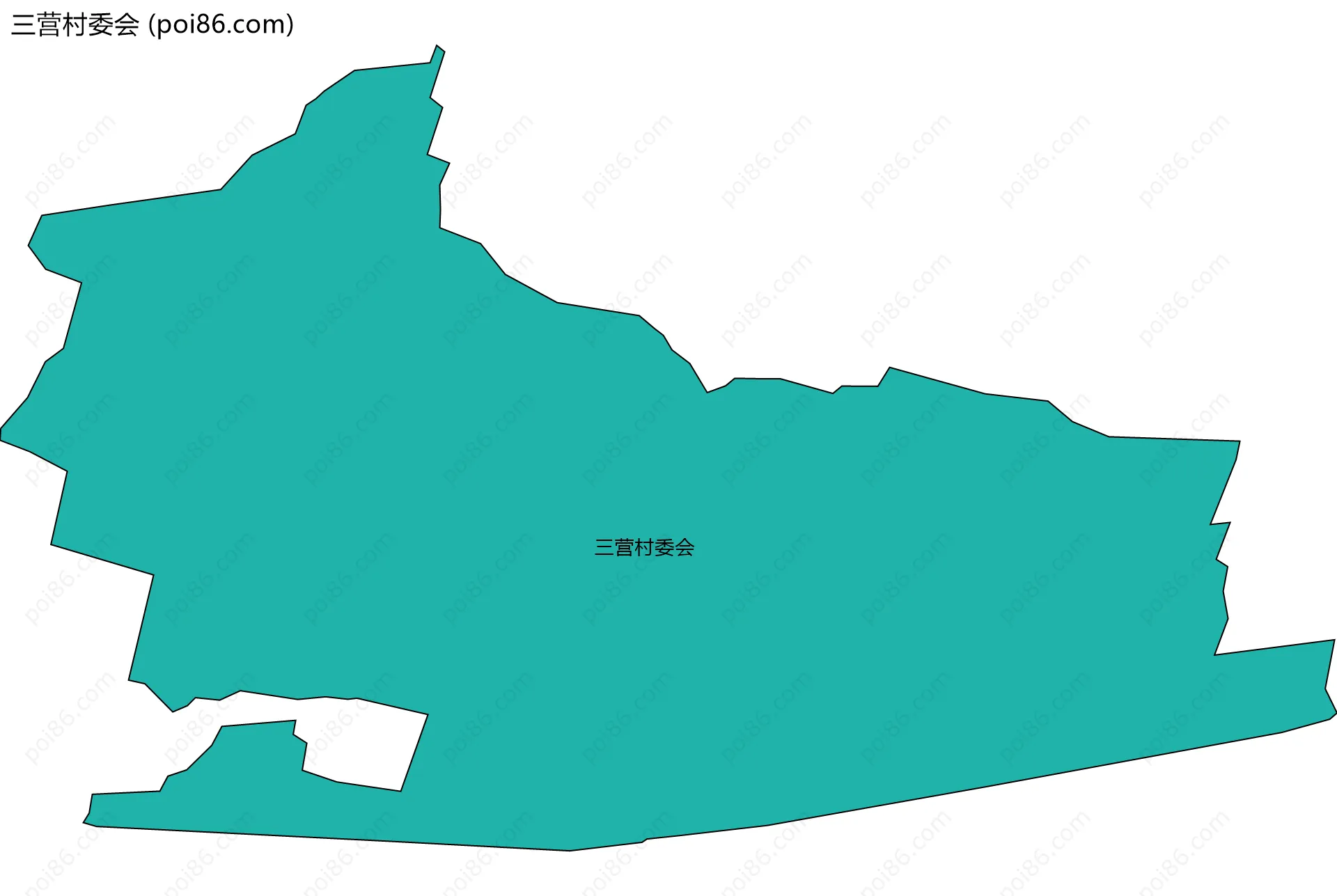 三营村委会边界地图