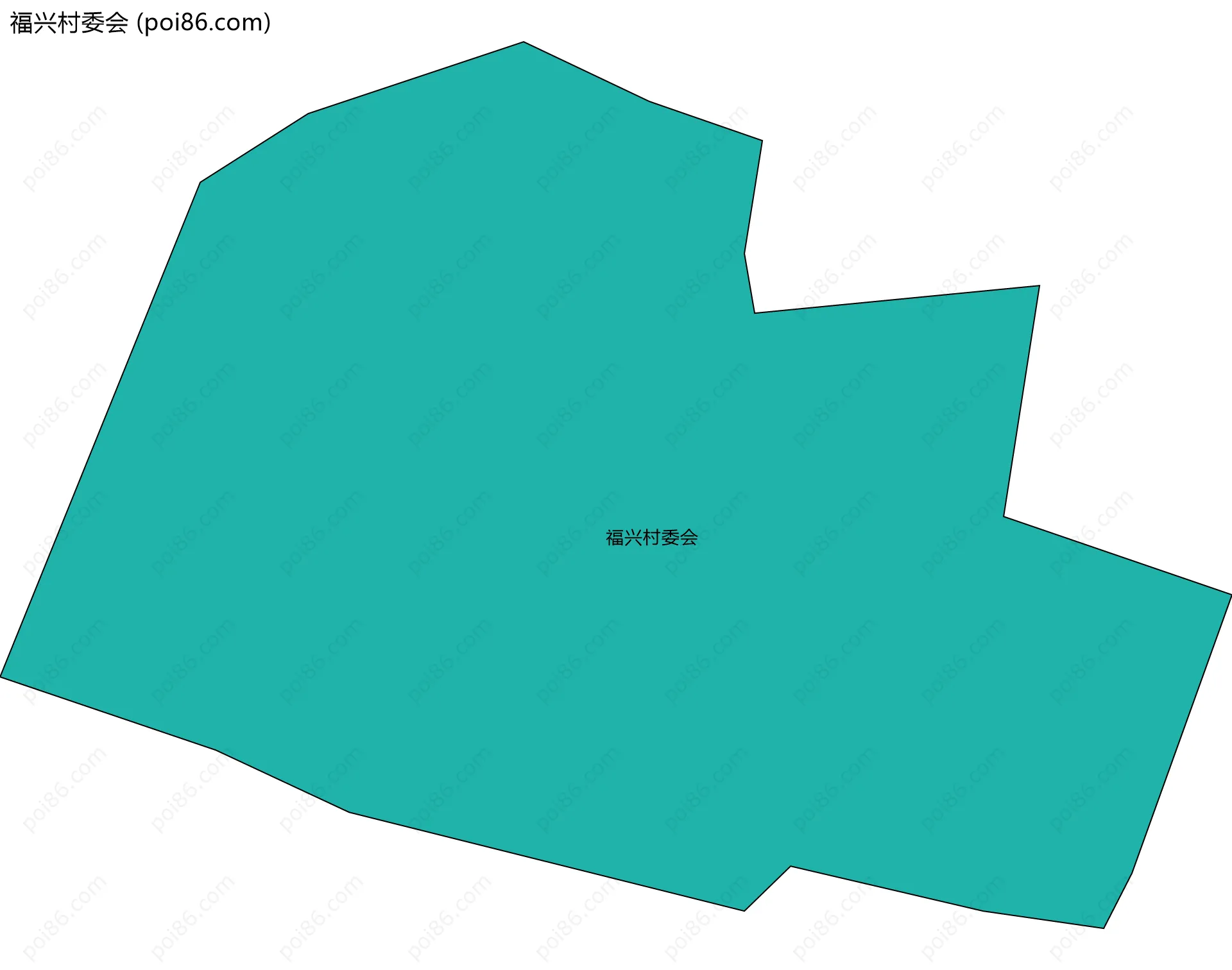 福兴村委会边界地图