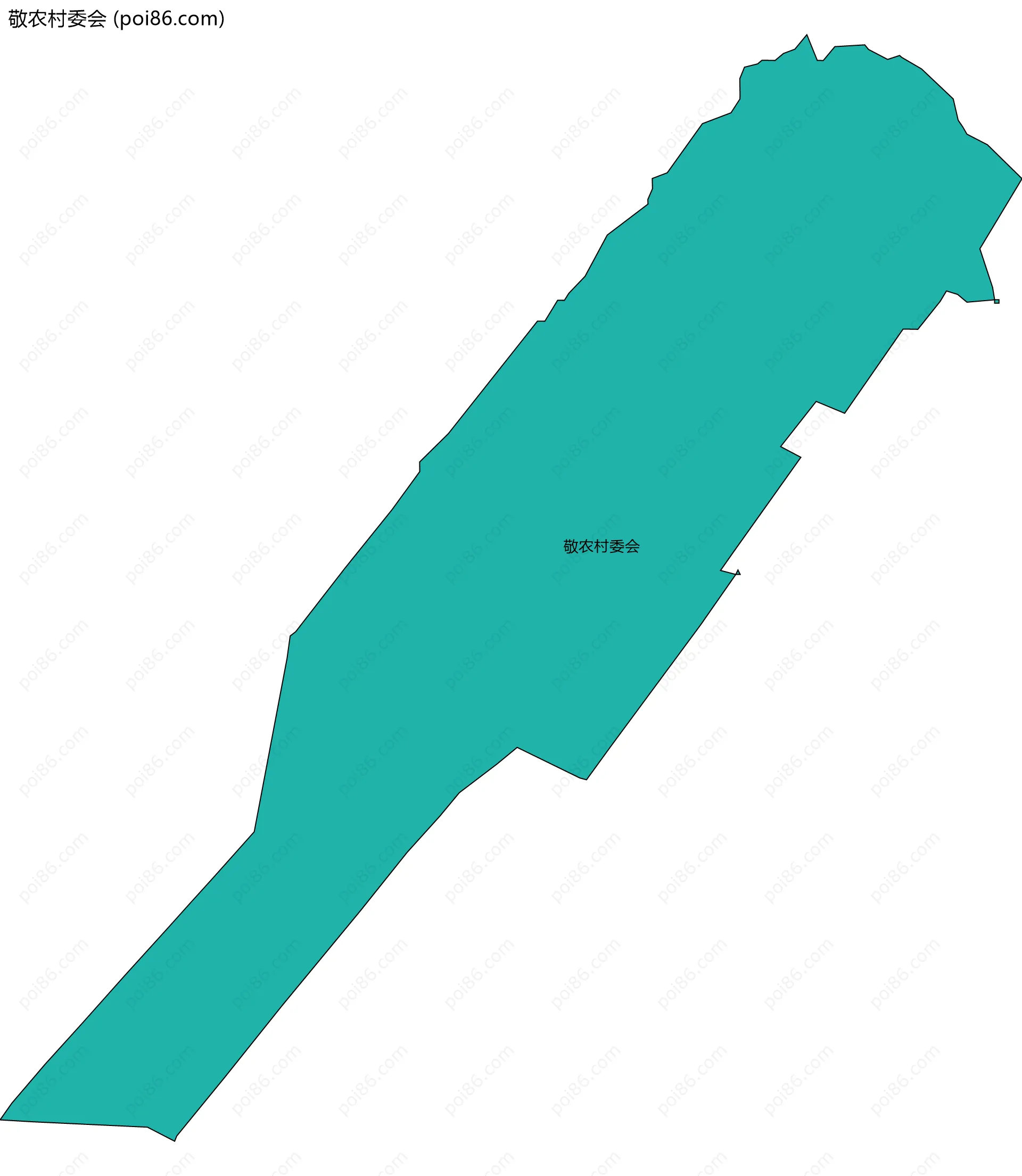 敬农村委会边界地图