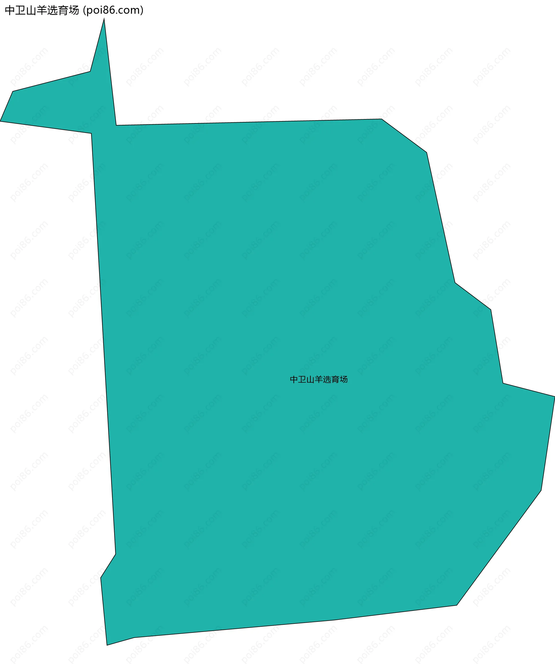 中卫山羊选育场边界地图