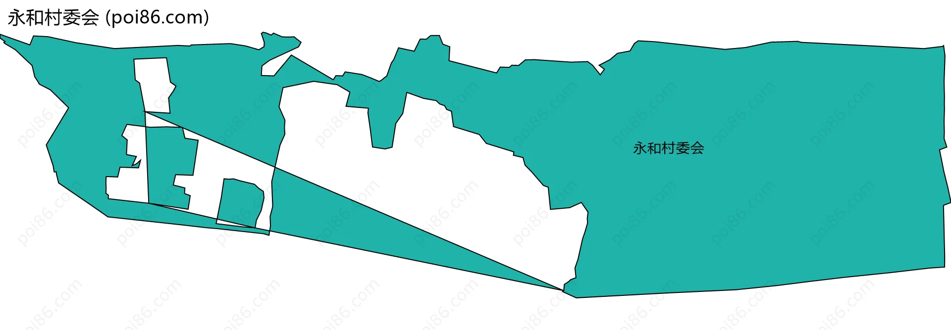 永和村委会边界地图