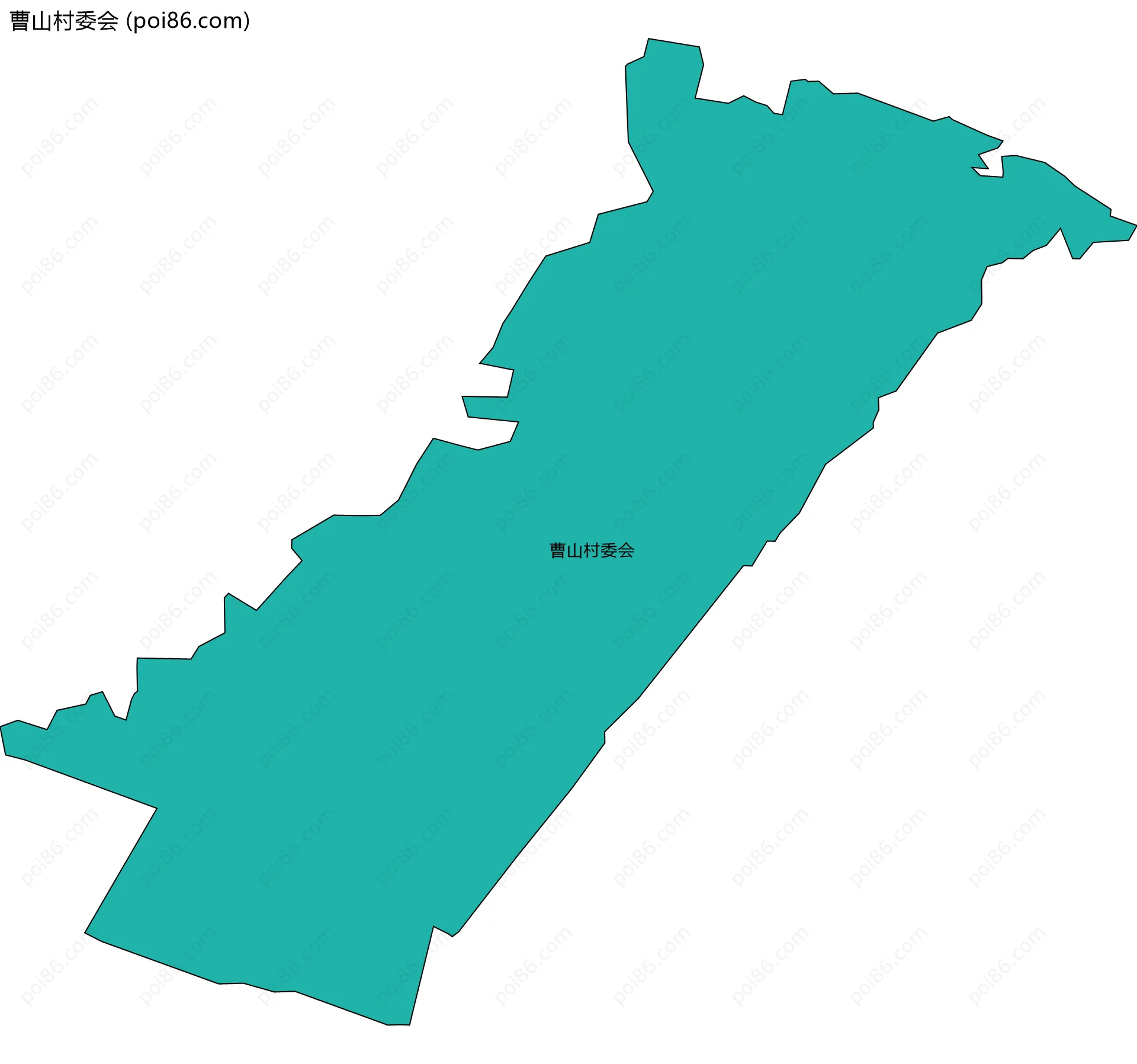 曹山村委会边界地图