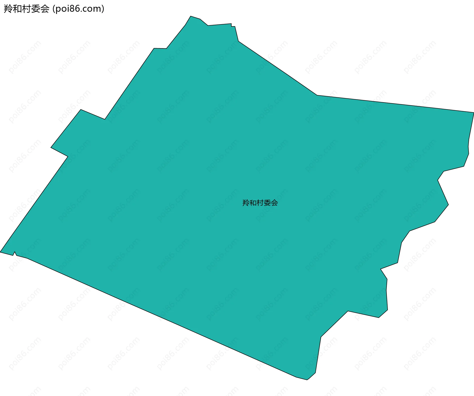 羚和村委会边界地图
