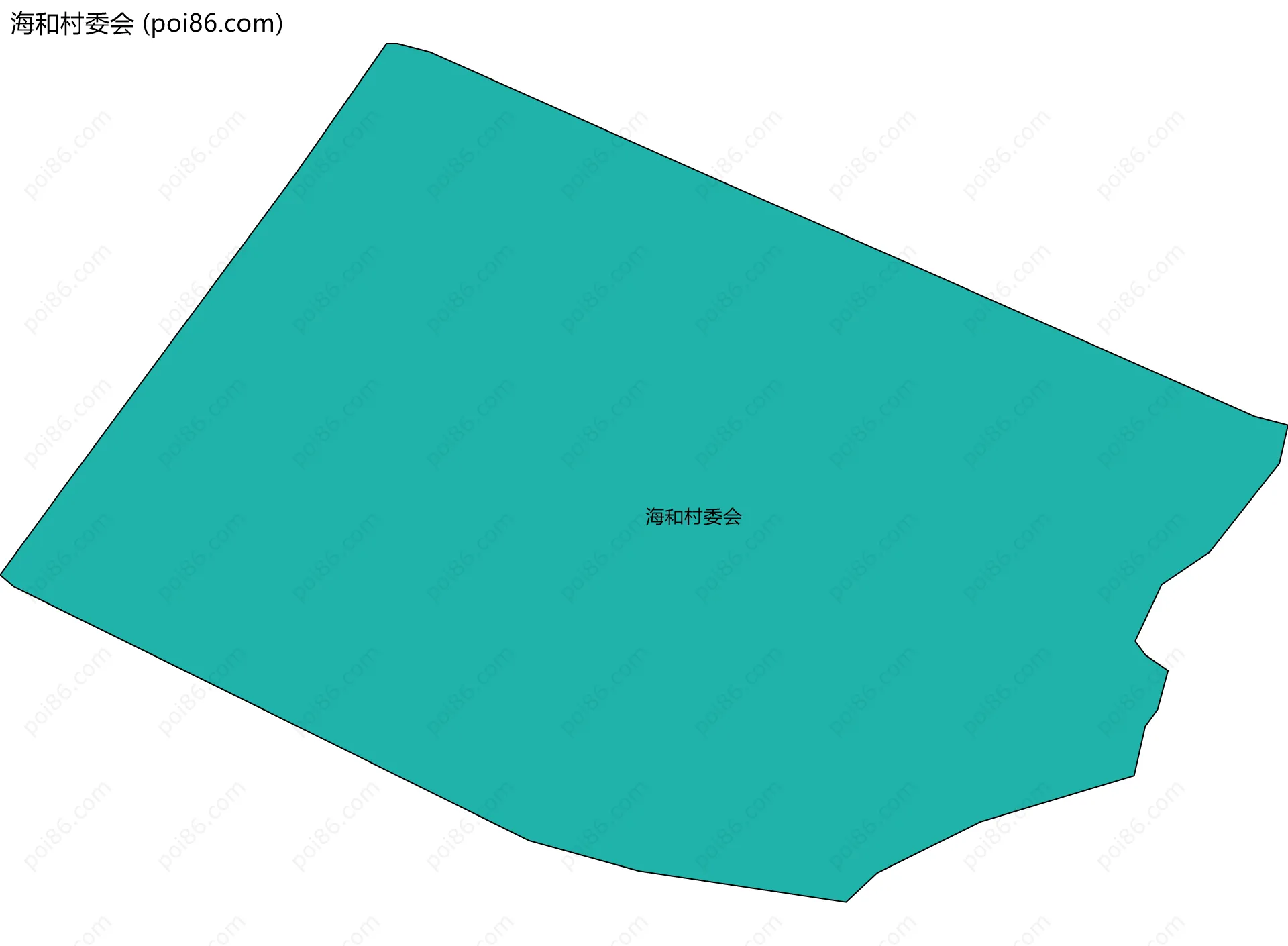 海和村委会边界地图