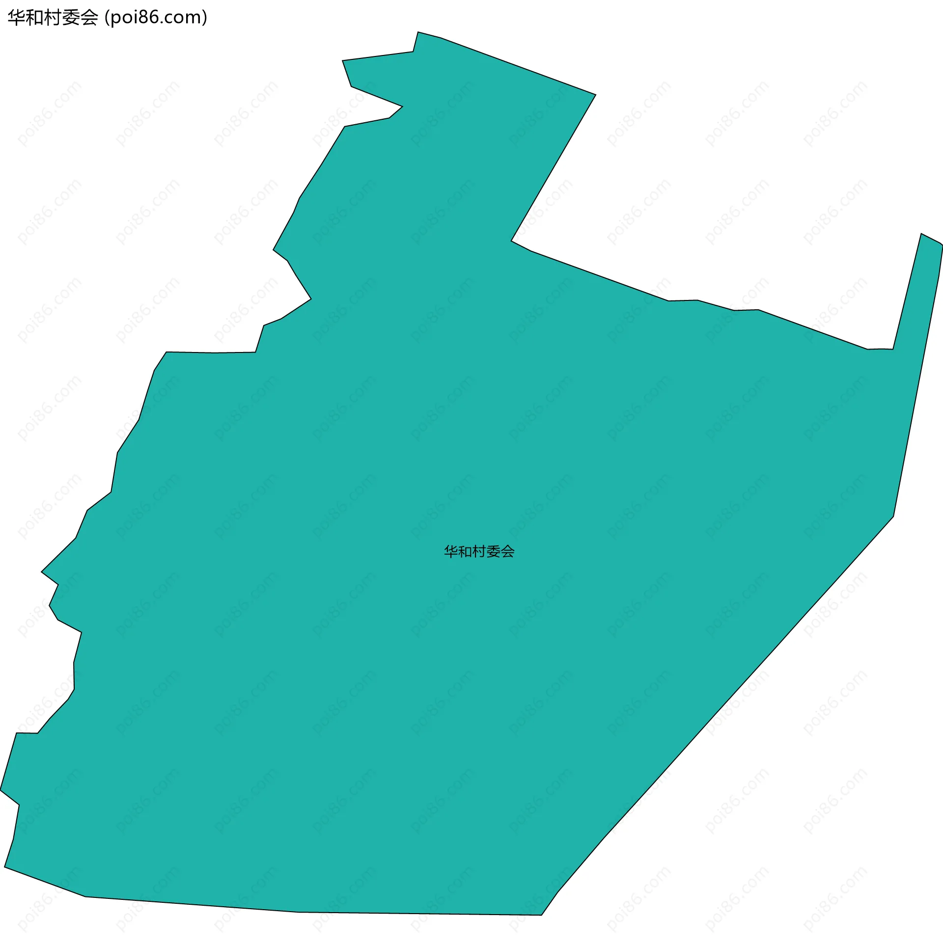 华和村委会边界地图