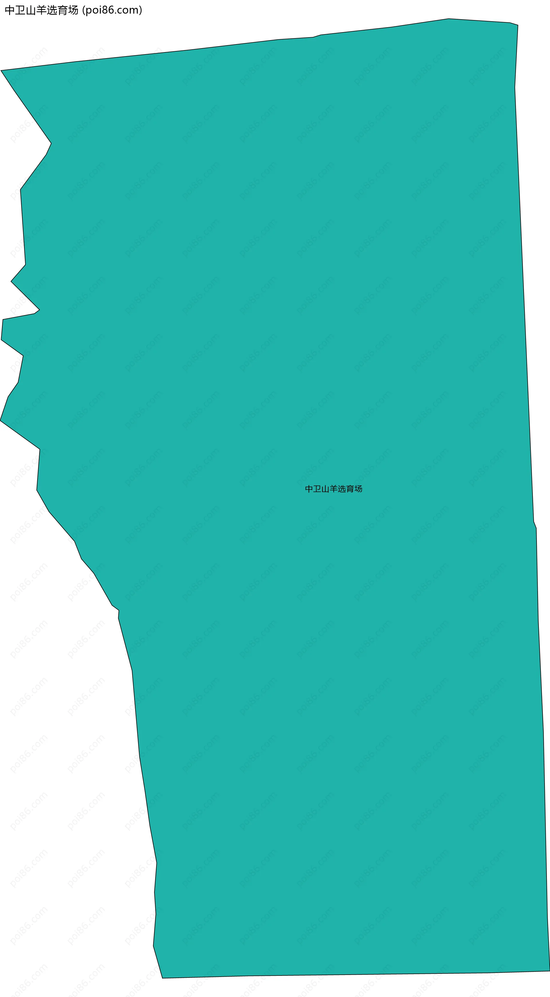 中卫山羊选育场边界地图