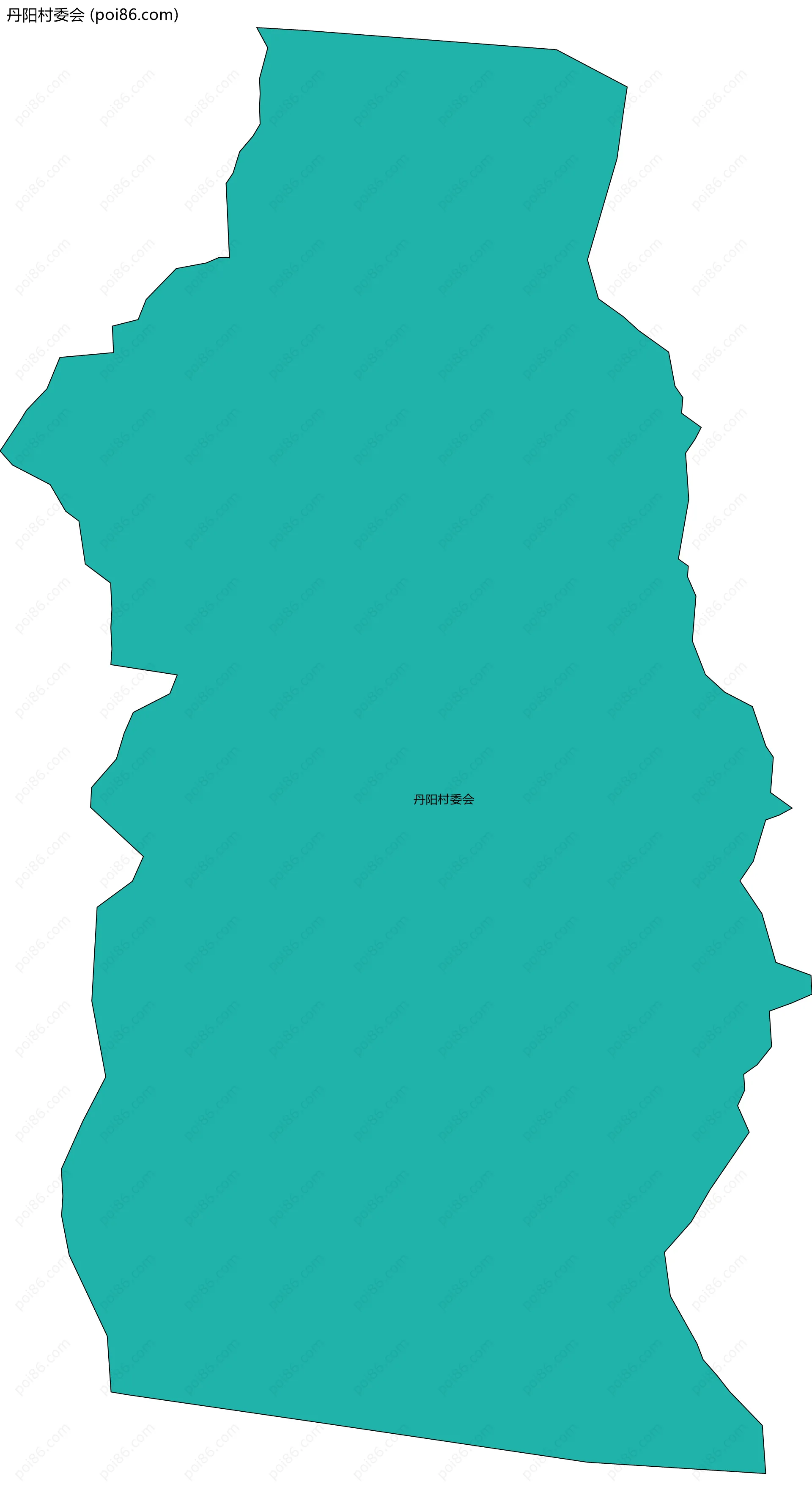 丹阳村委会边界地图