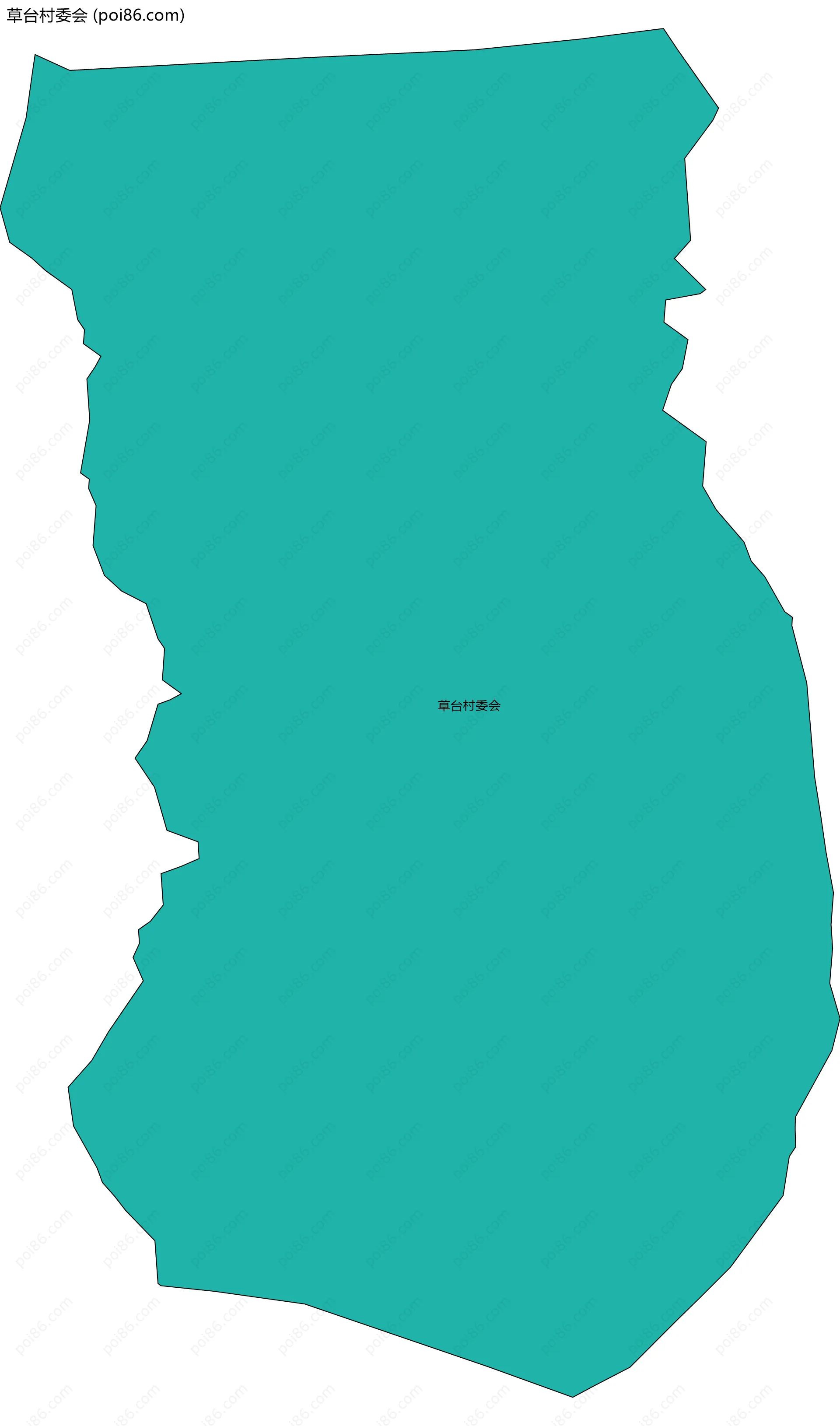 草台村委会边界地图