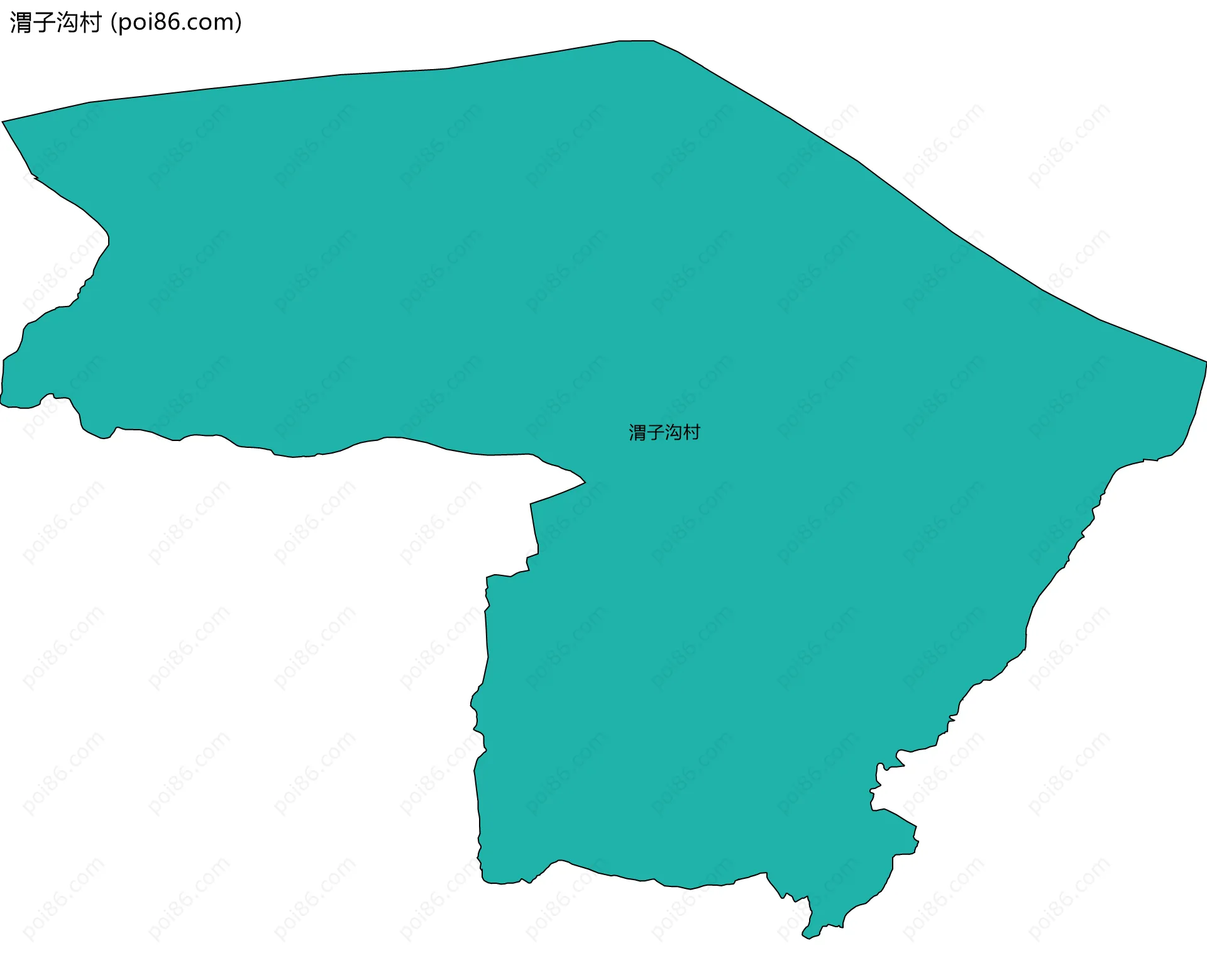 渭子沟村边界地图