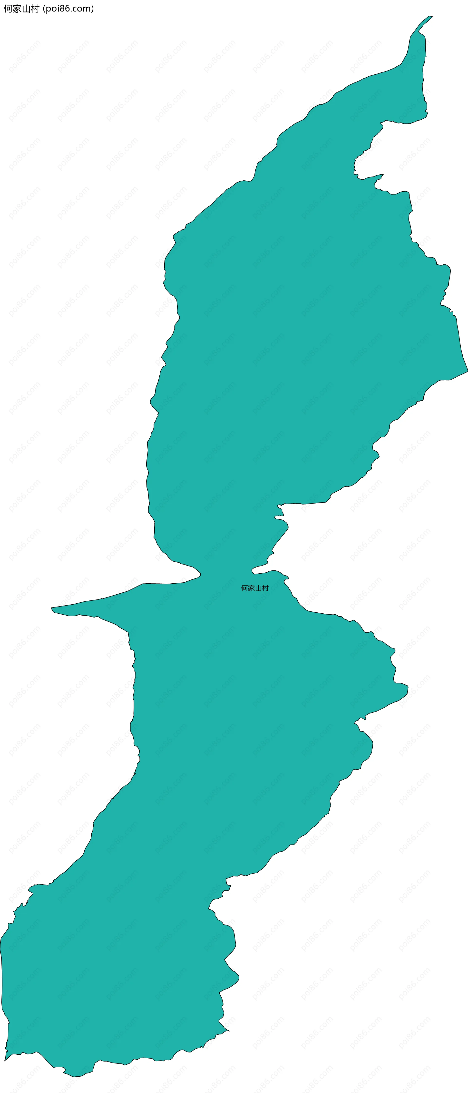 何家山村边界地图