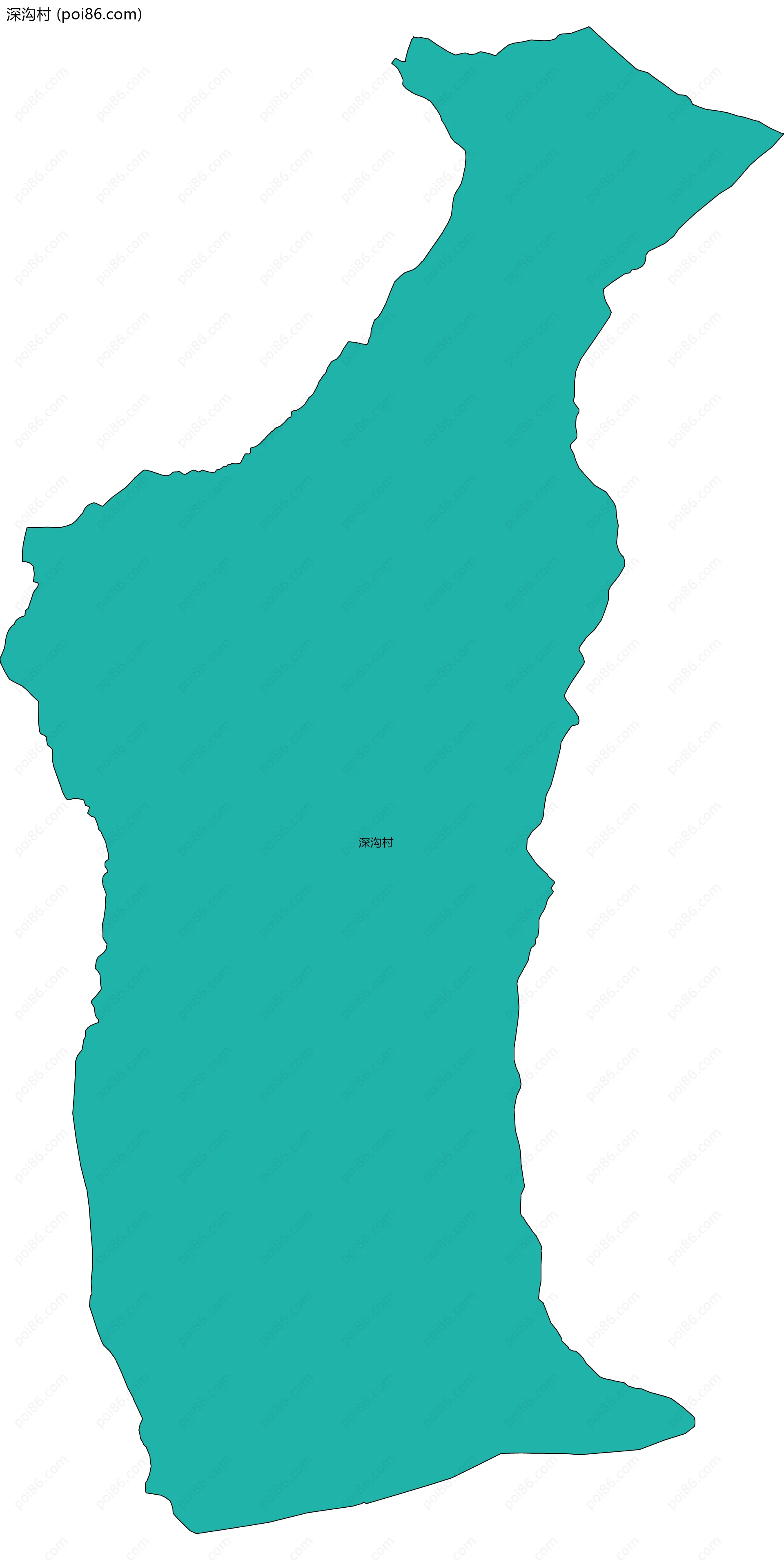 深沟村边界地图