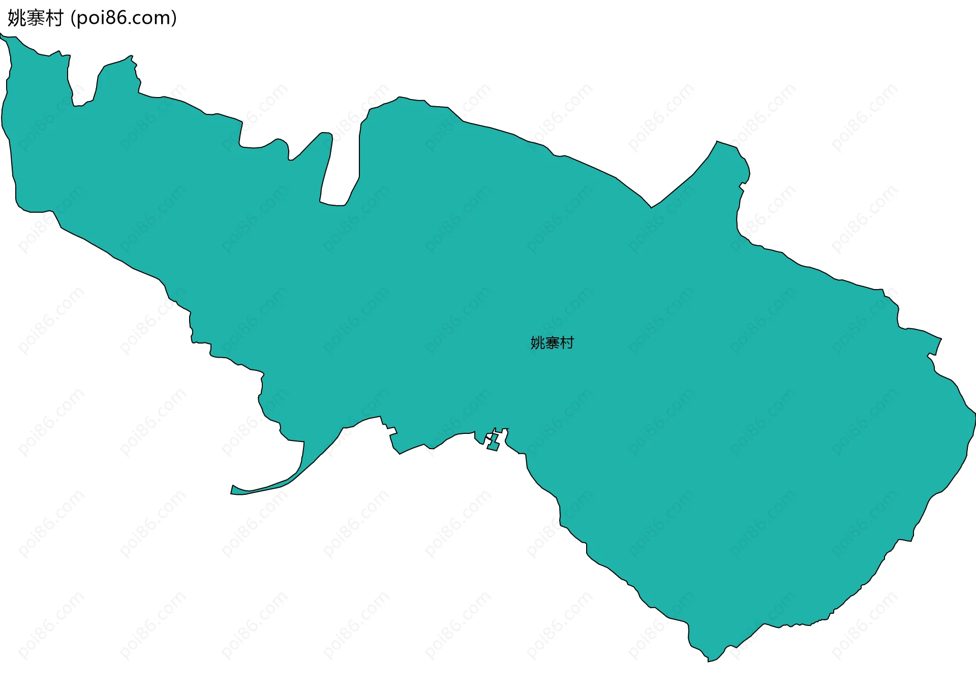 姚寨村边界地图