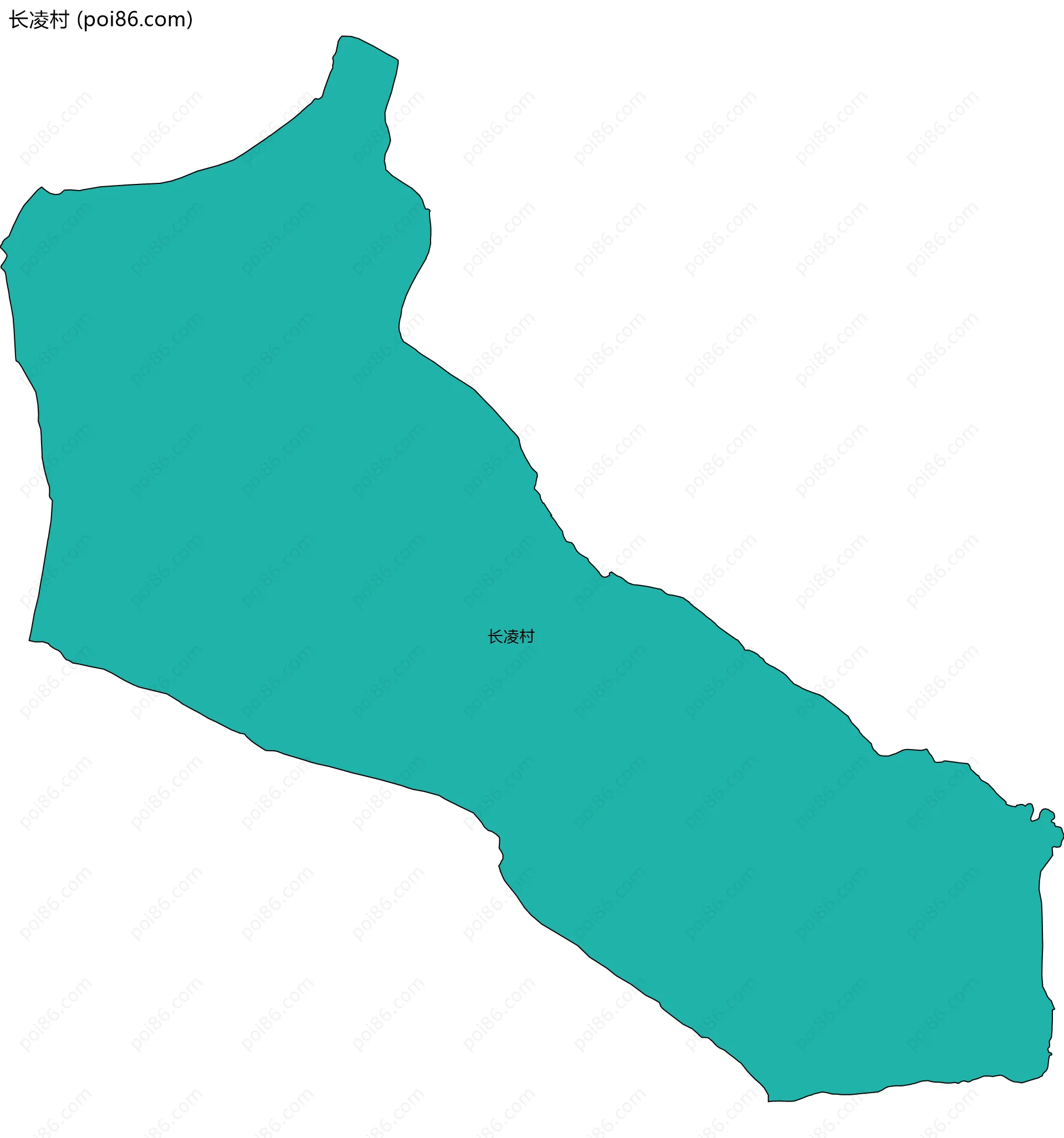 长凌村边界地图