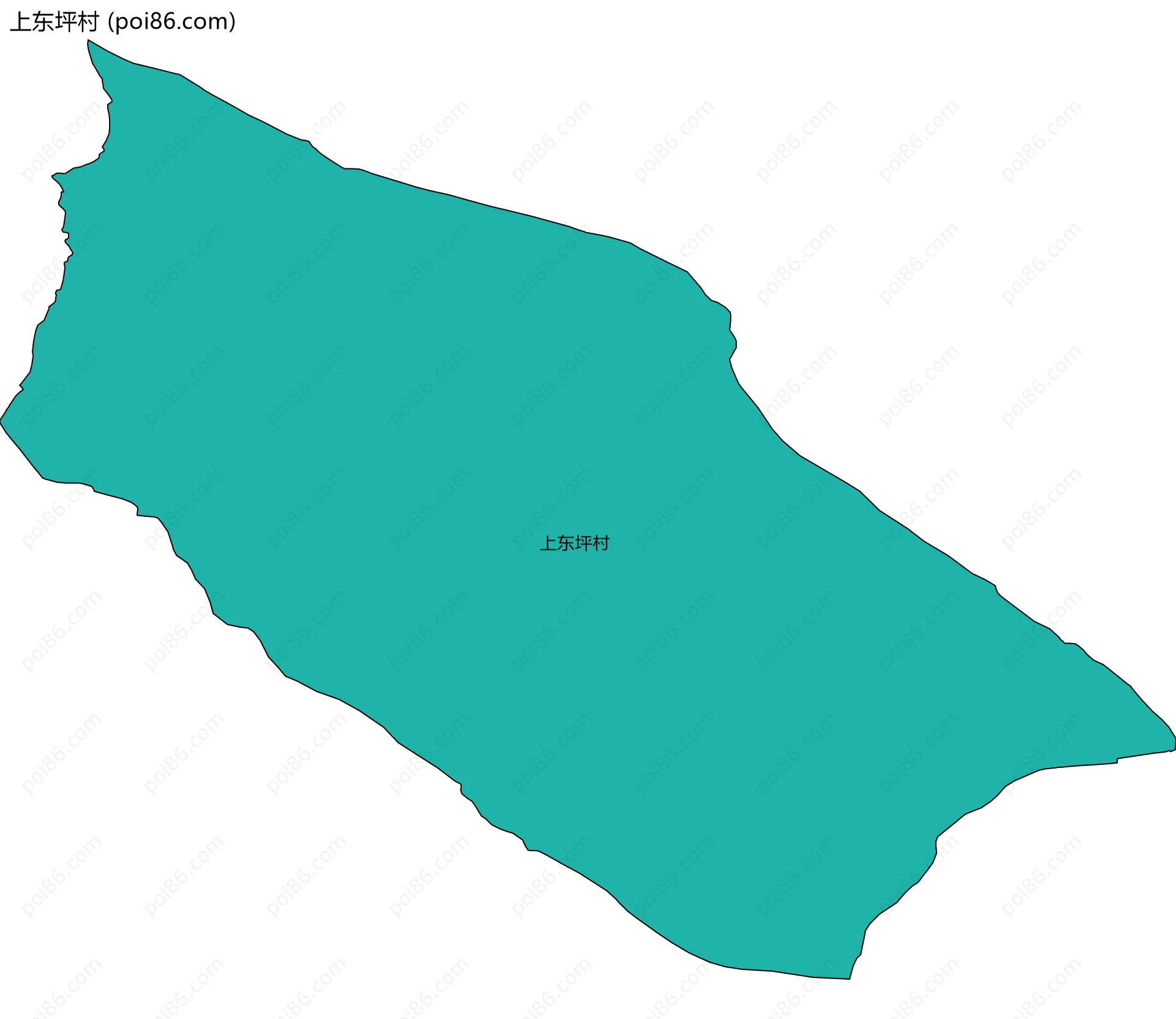 上东坪村边界地图