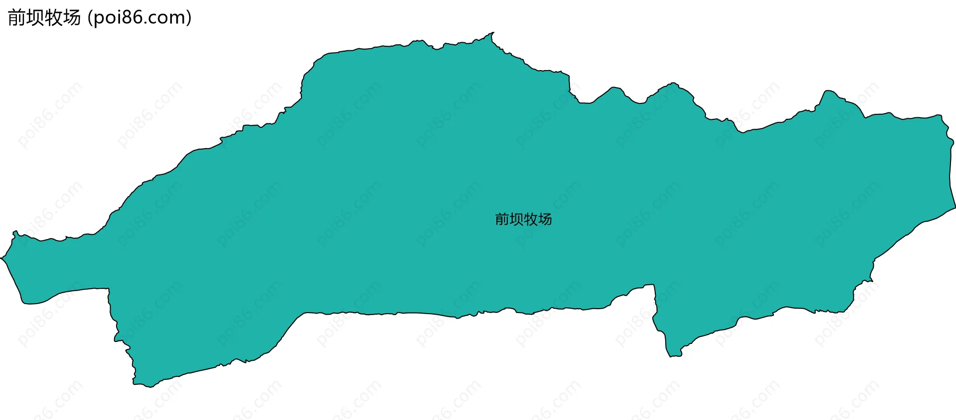 前坝牧场边界地图